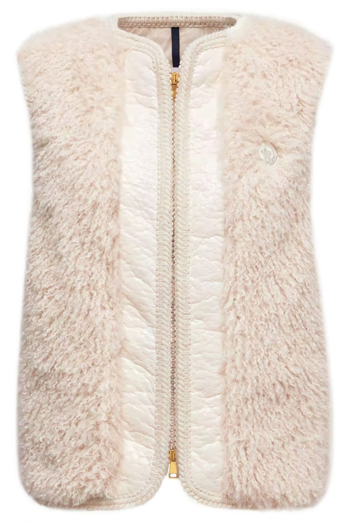 Moncler Damen Teddy Weste Tournel Beige 21I Bild 1