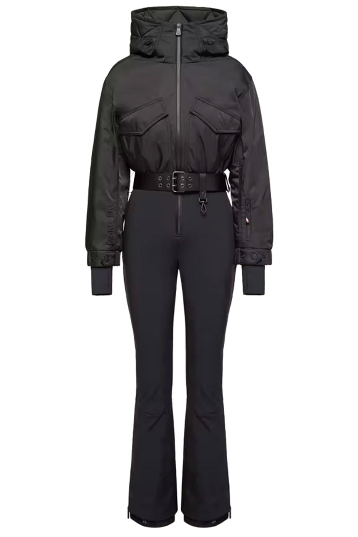 Moncler Grenoble Damen Daunen-Skianzug Schwarz SCHWARZ Bild 1