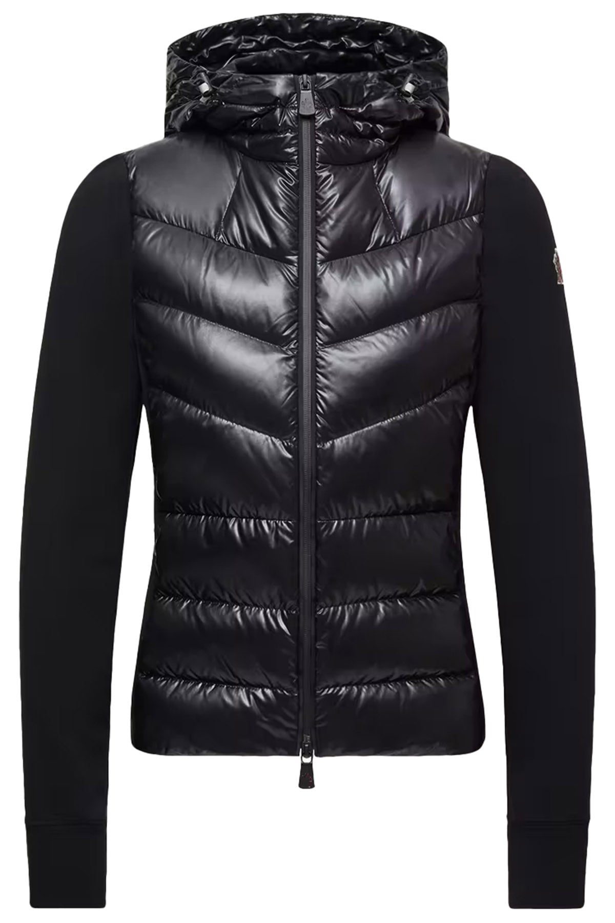 Moncler Grenoble Damen Fleecejacke mit Daunenfront Schwarz 999 Bild 1