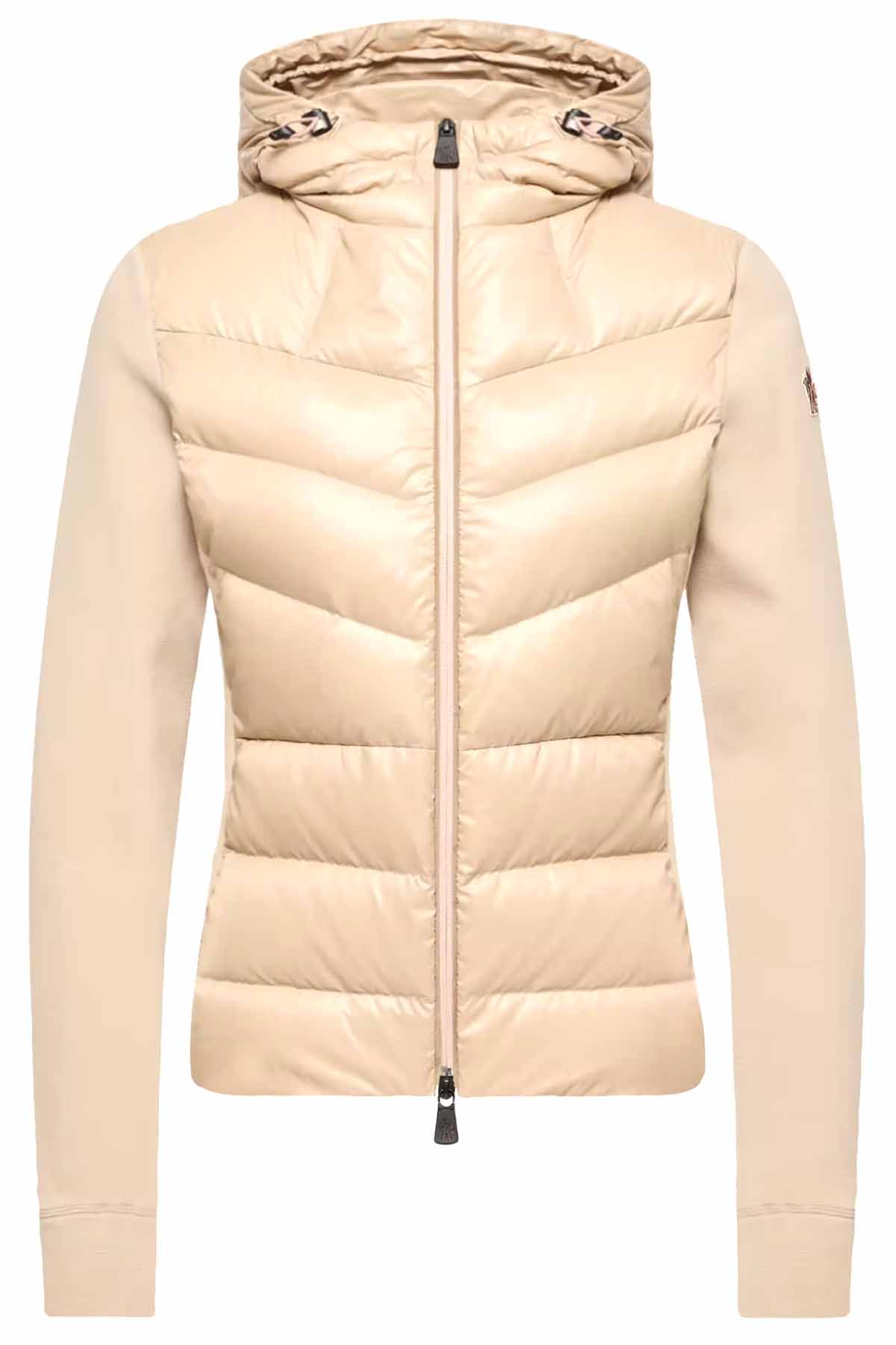 Moncler Grenoble Damen Fleecejacke mit Daunenfront Beige NATUR-WEISS Bild 1
