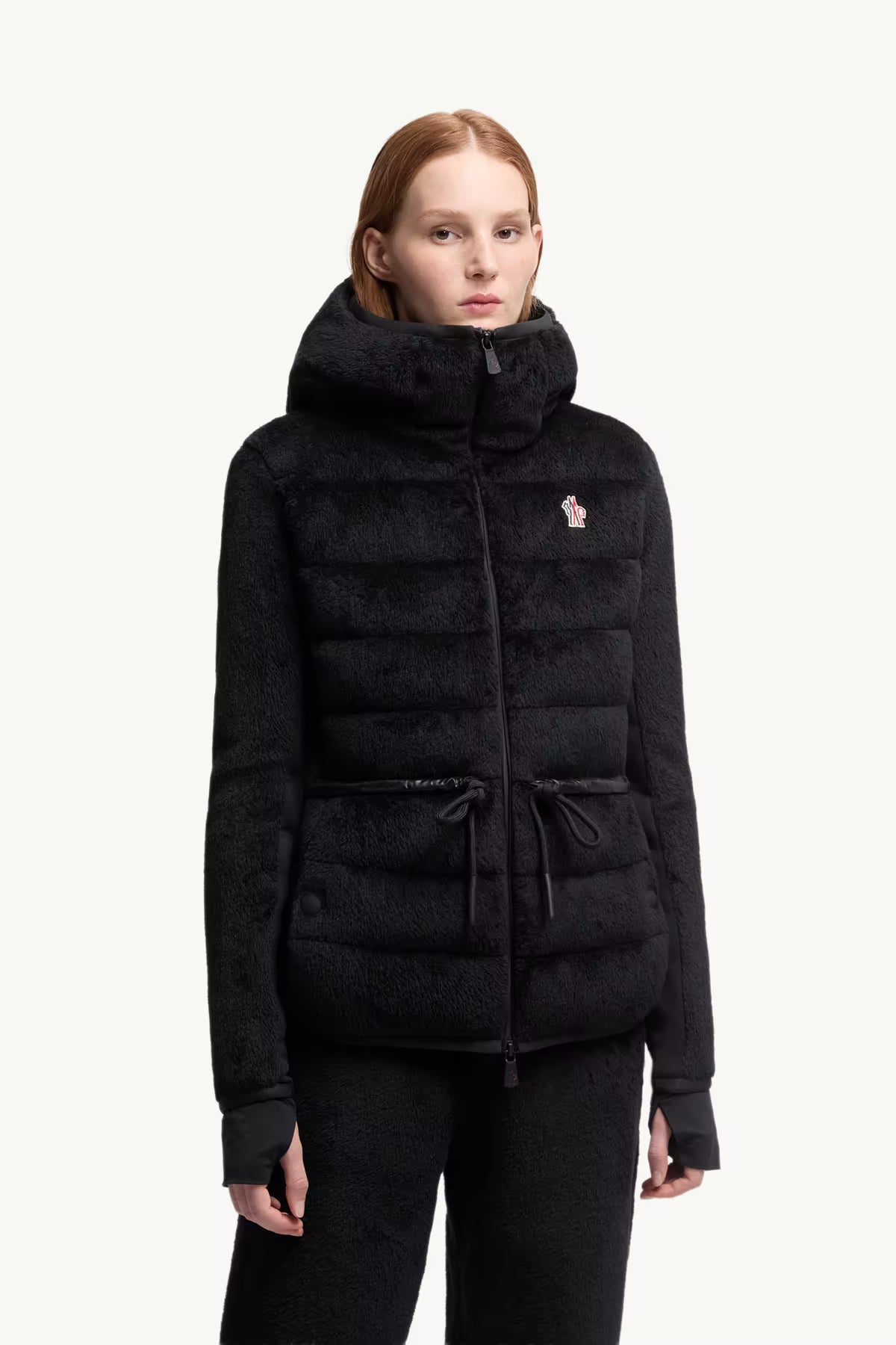 Moncler Grenoble Damen Polartec-Jacke Schwarz 999 Bild 3