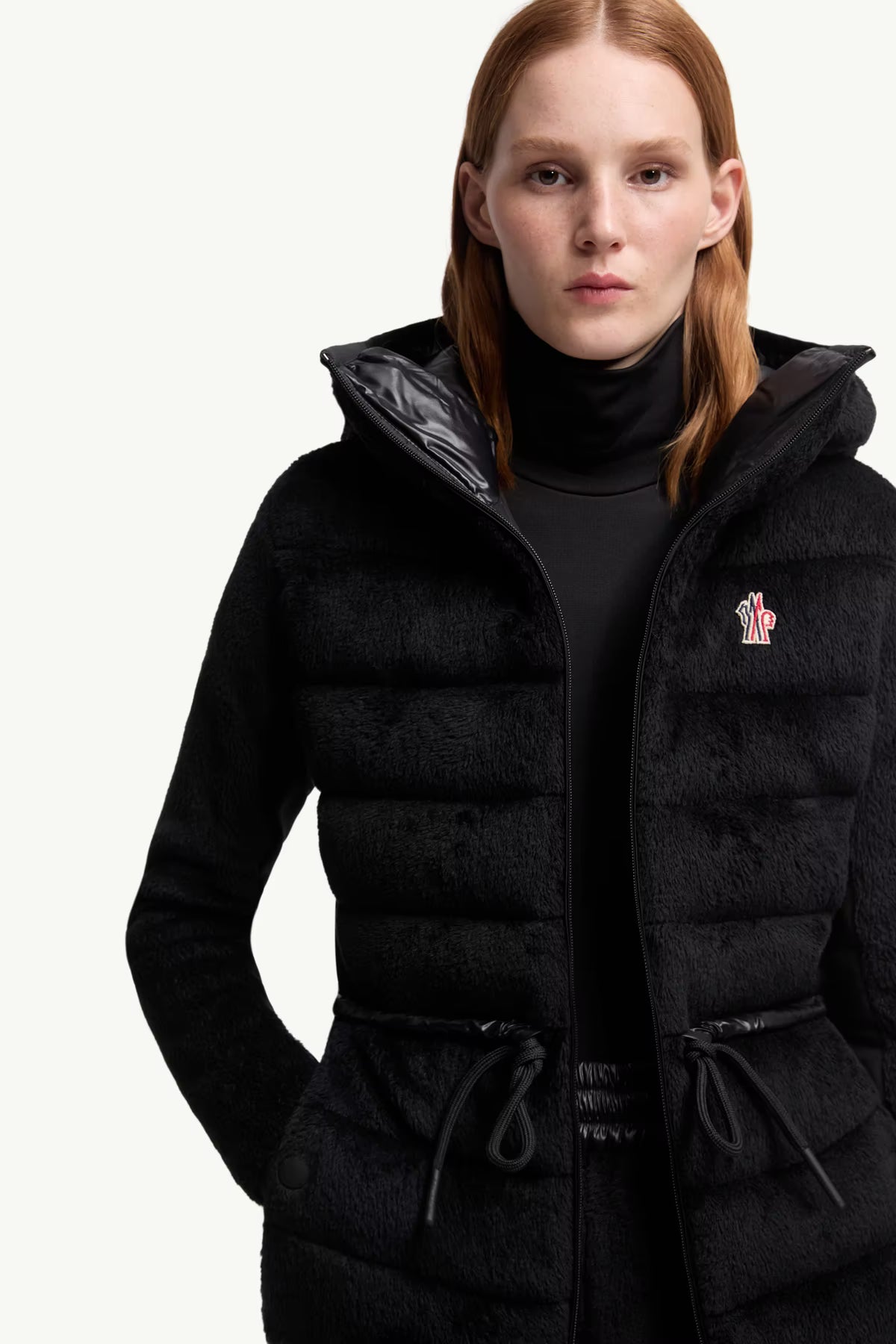 Moncler Grenoble Damen Polartec-Jacke Schwarz 999 Bild 5