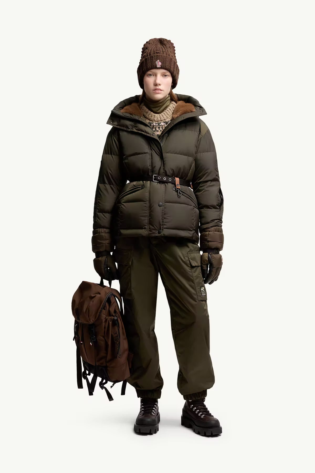 Moncler Grenoble Damen Skijacke Salastrains Olive GRÜN Bild 2