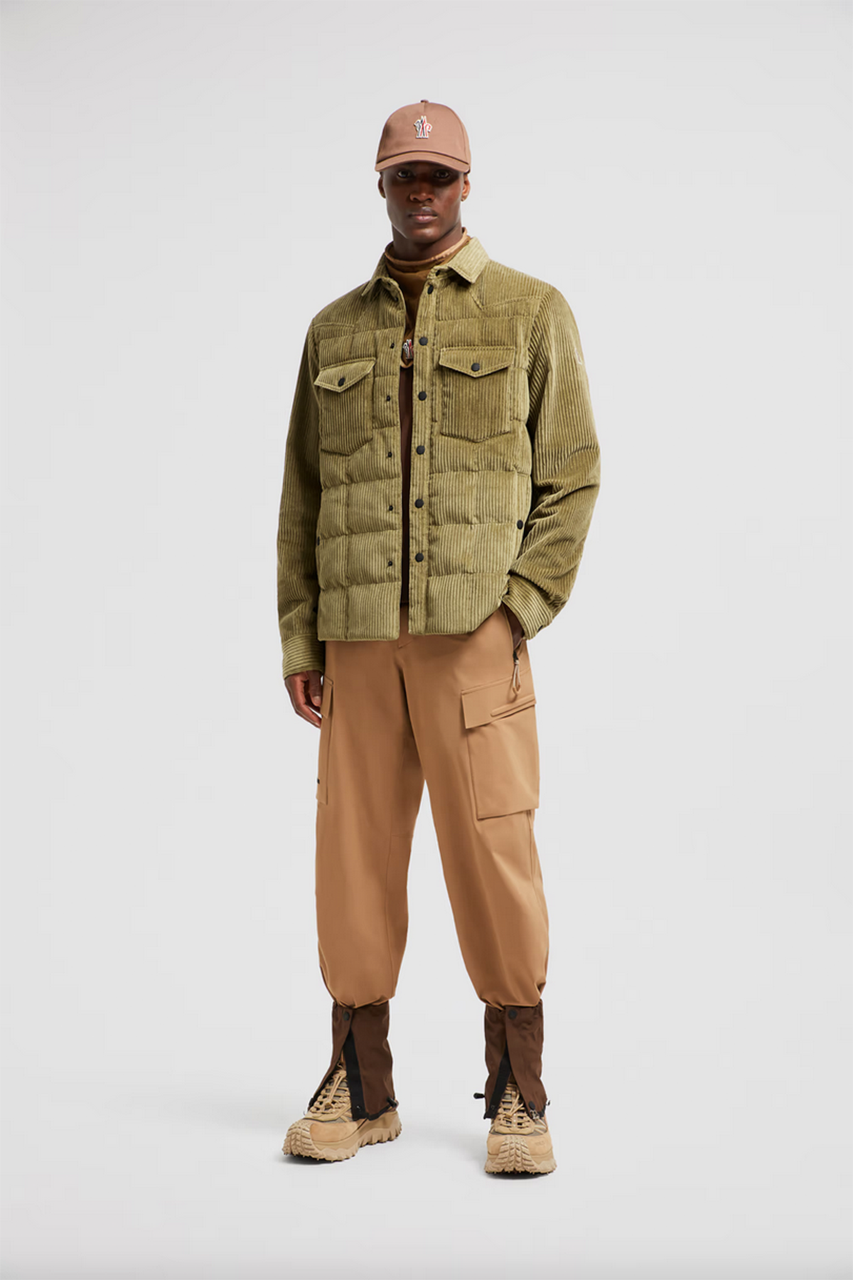 Moncler Grenoble Herren Daunen-Hemdjacke Gelt Beige OLIVE Bild 2