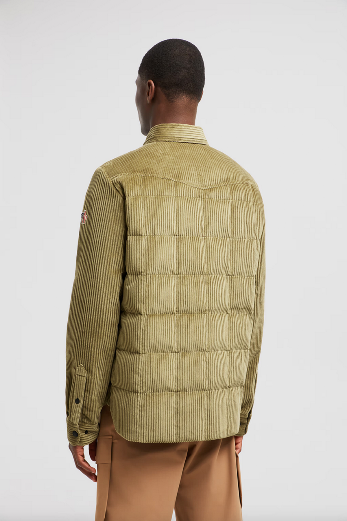 Moncler Grenoble Herren Daunen-Hemdjacke Gelt Beige OLIVE Bild 4