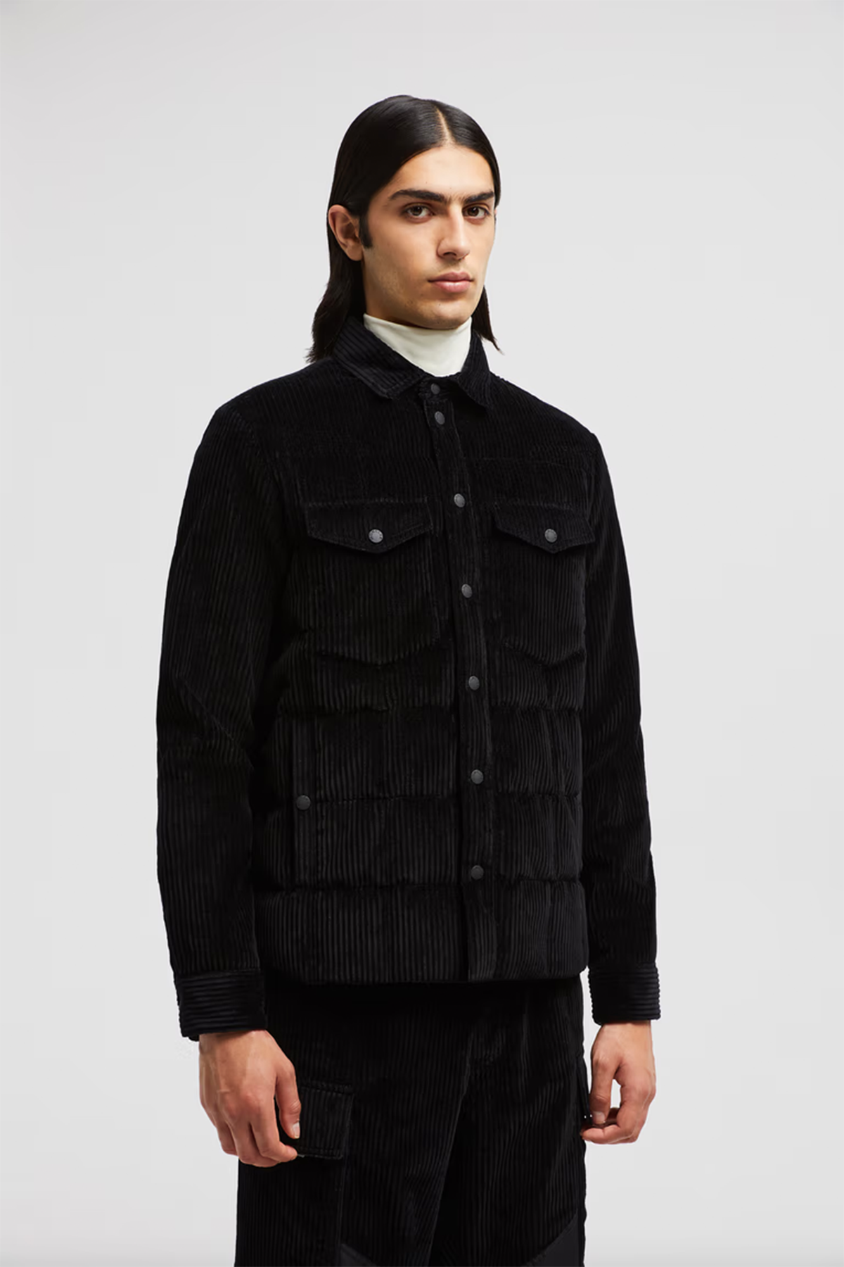 Moncler Grenoble Herren Daunen-Hemdjacke Gelt Schwarz SCHWARZ Bild 3