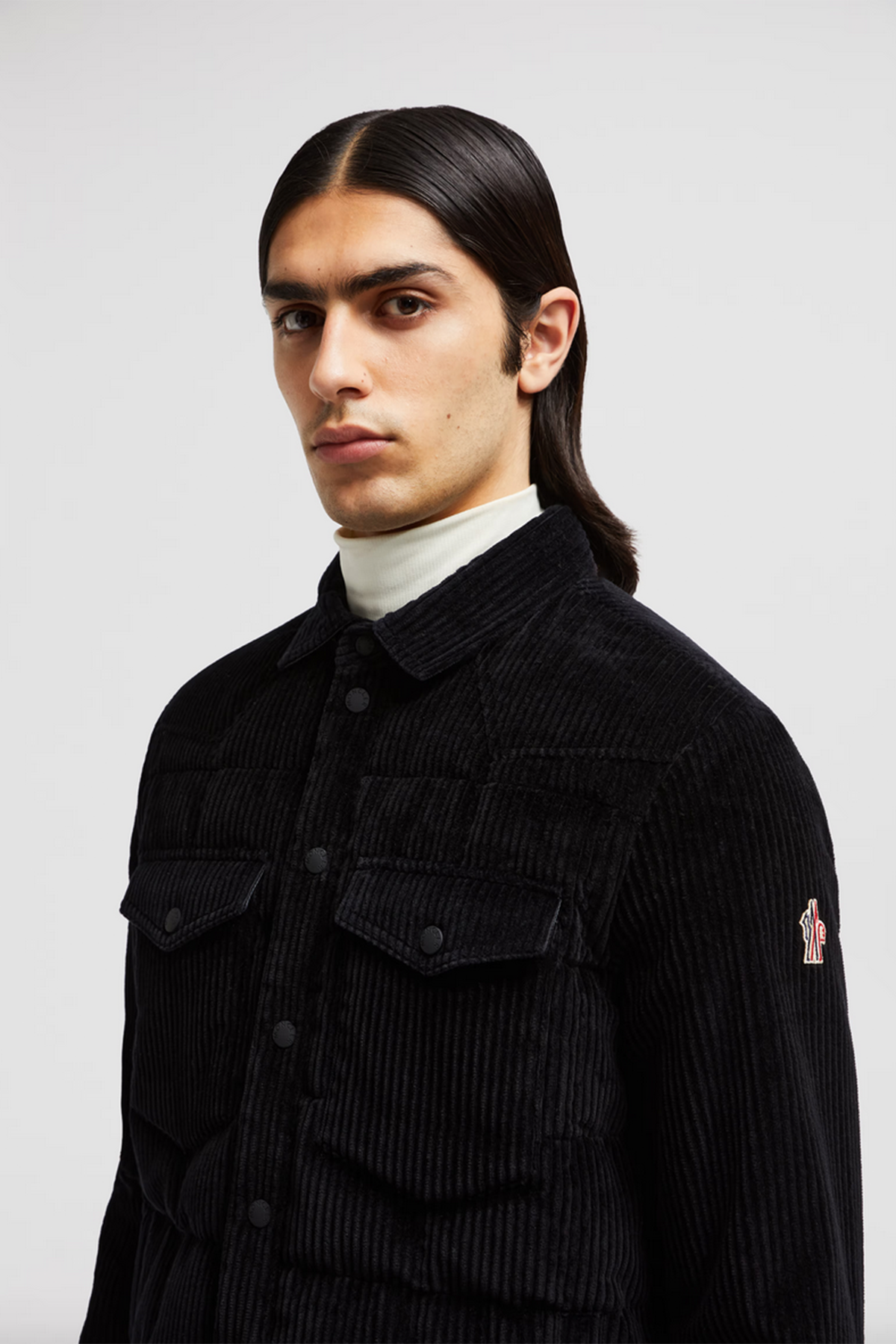 Moncler Grenoble Herren Daunen-Hemdjacke Gelt Schwarz SCHWARZ Bild 5