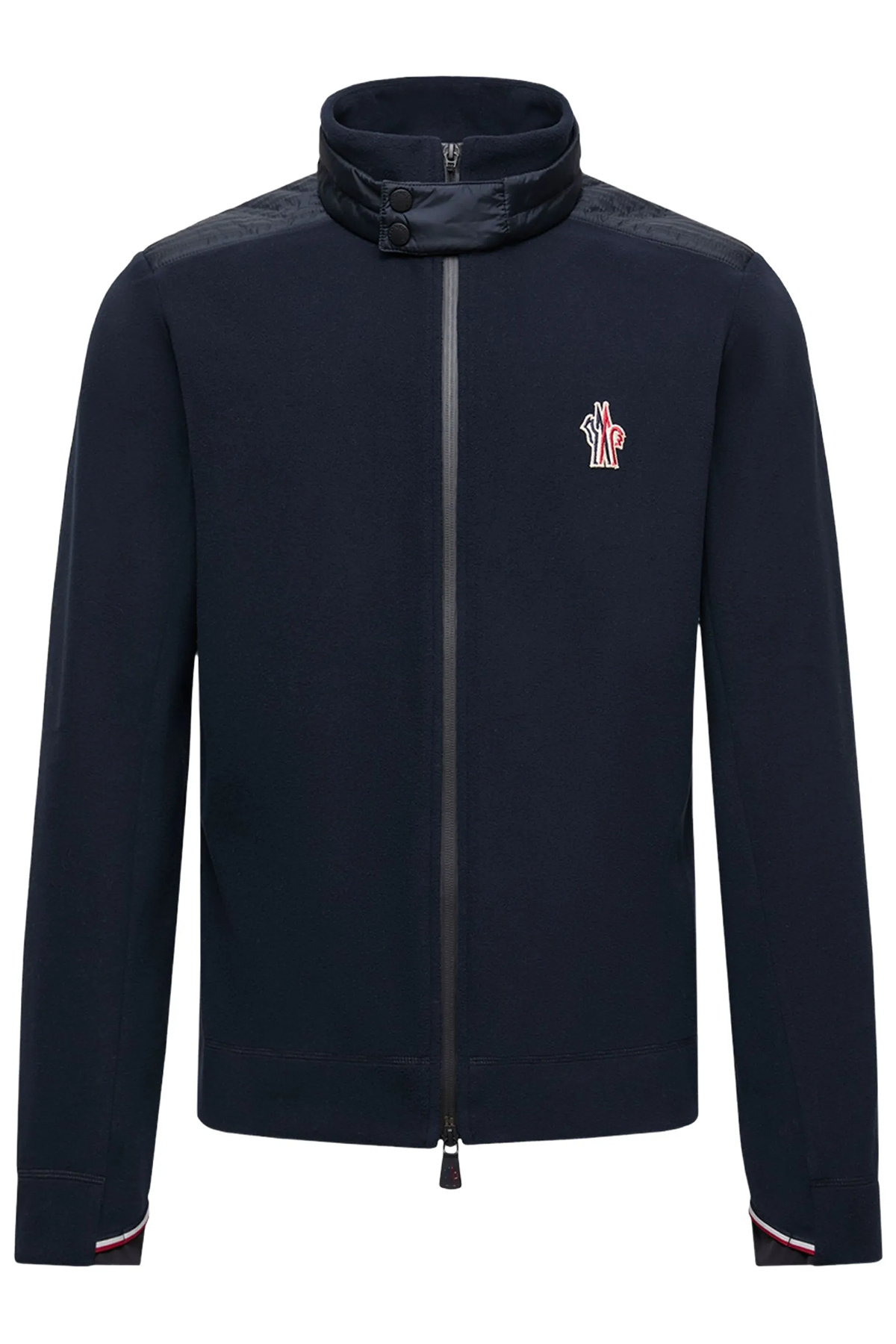 Moncler Grenoble Herren Fleecejacke mit Stehkragen Navy BLAU Bild 1