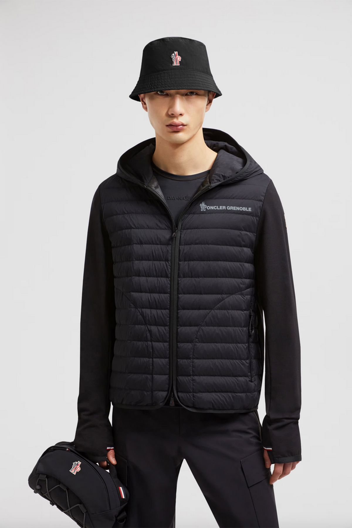 Moncler Grenoble Herren Jacke mit Daunenfront Schwarz SCHWARZ Bild 2