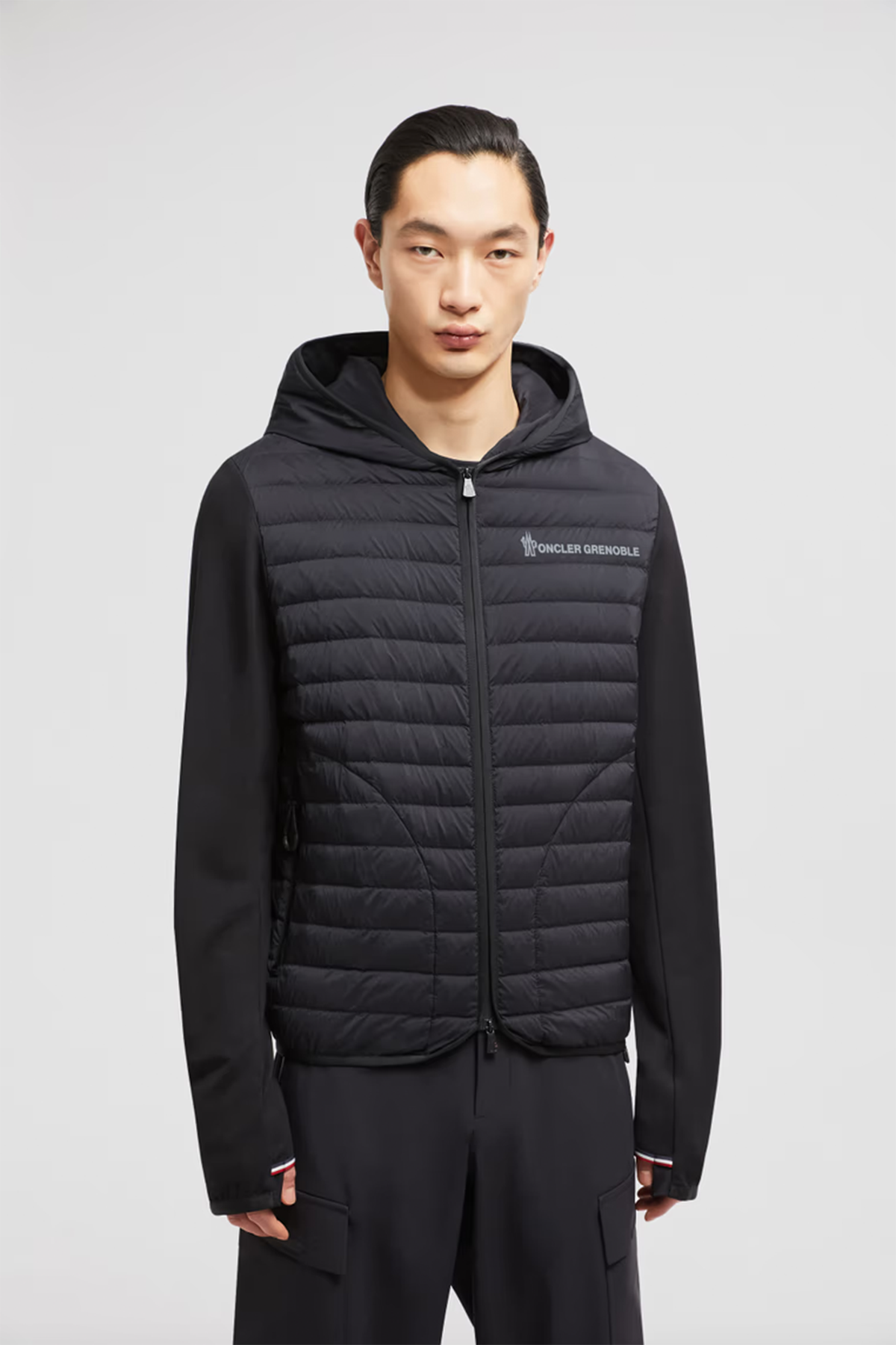 Moncler Grenoble Herren Jacke mit Daunenfront Schwarz SCHWARZ Bild 3