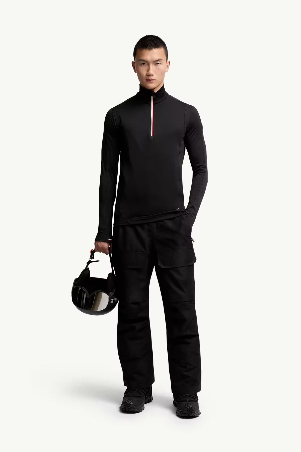 Moncler Grenoble Herren Polartec-Sweatshirt Schwarz SCHWARZ Bild 2