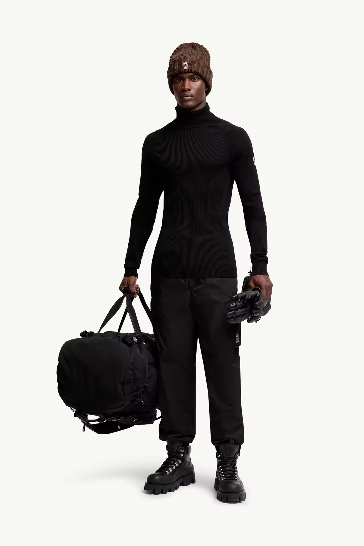 Moncler Grenoble Herren Rollkragenpullover Schwarz 999 Bild 2