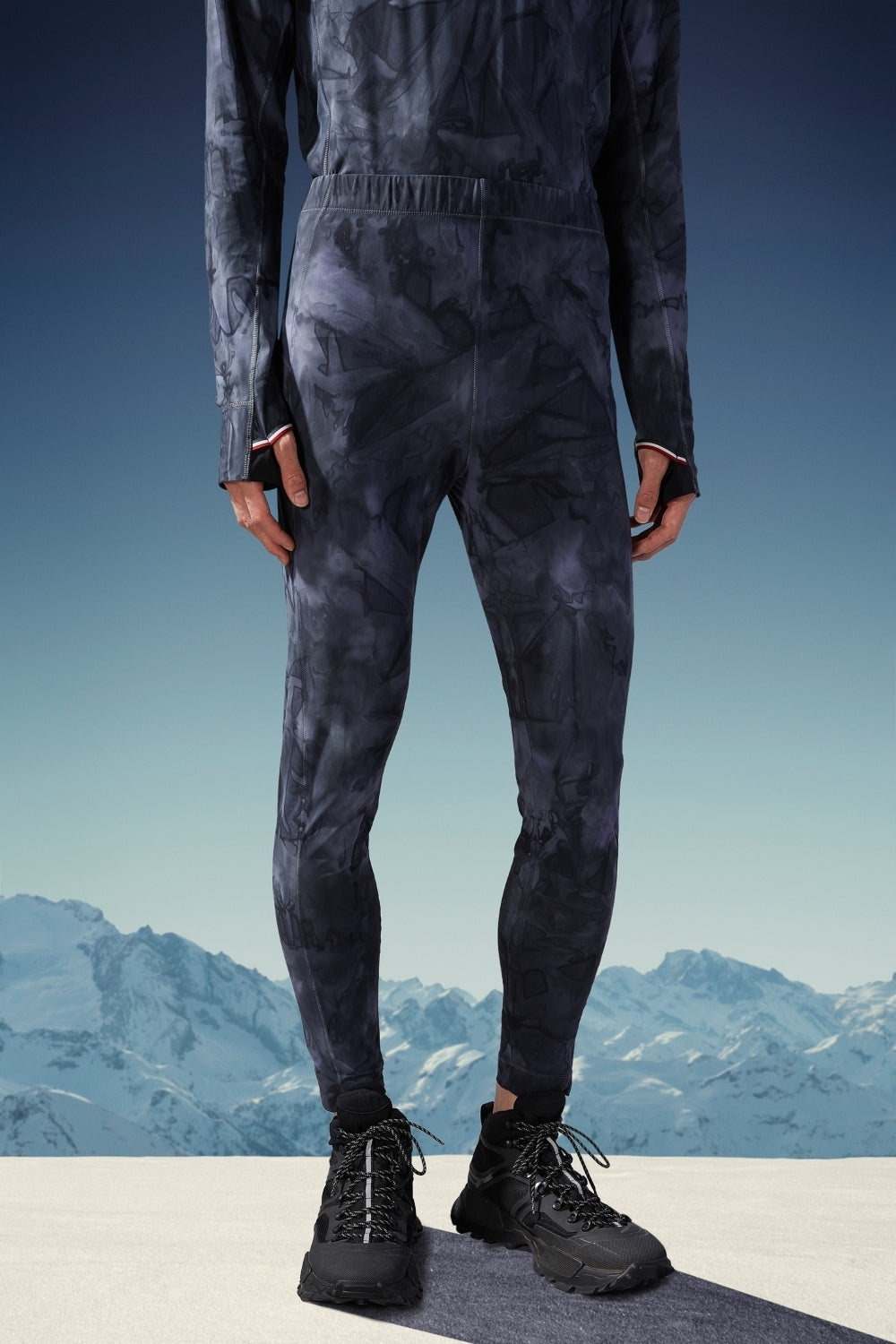 Moncler Grenoble Herren Ski Unterziehhose Blau/Lila Blau Bild 3