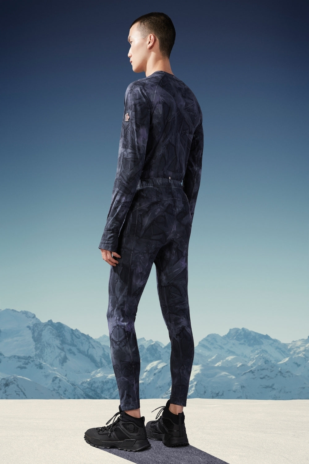 Moncler Grenoble Herren Ski Unterziehhose Blau/Lila Blau Bild 4