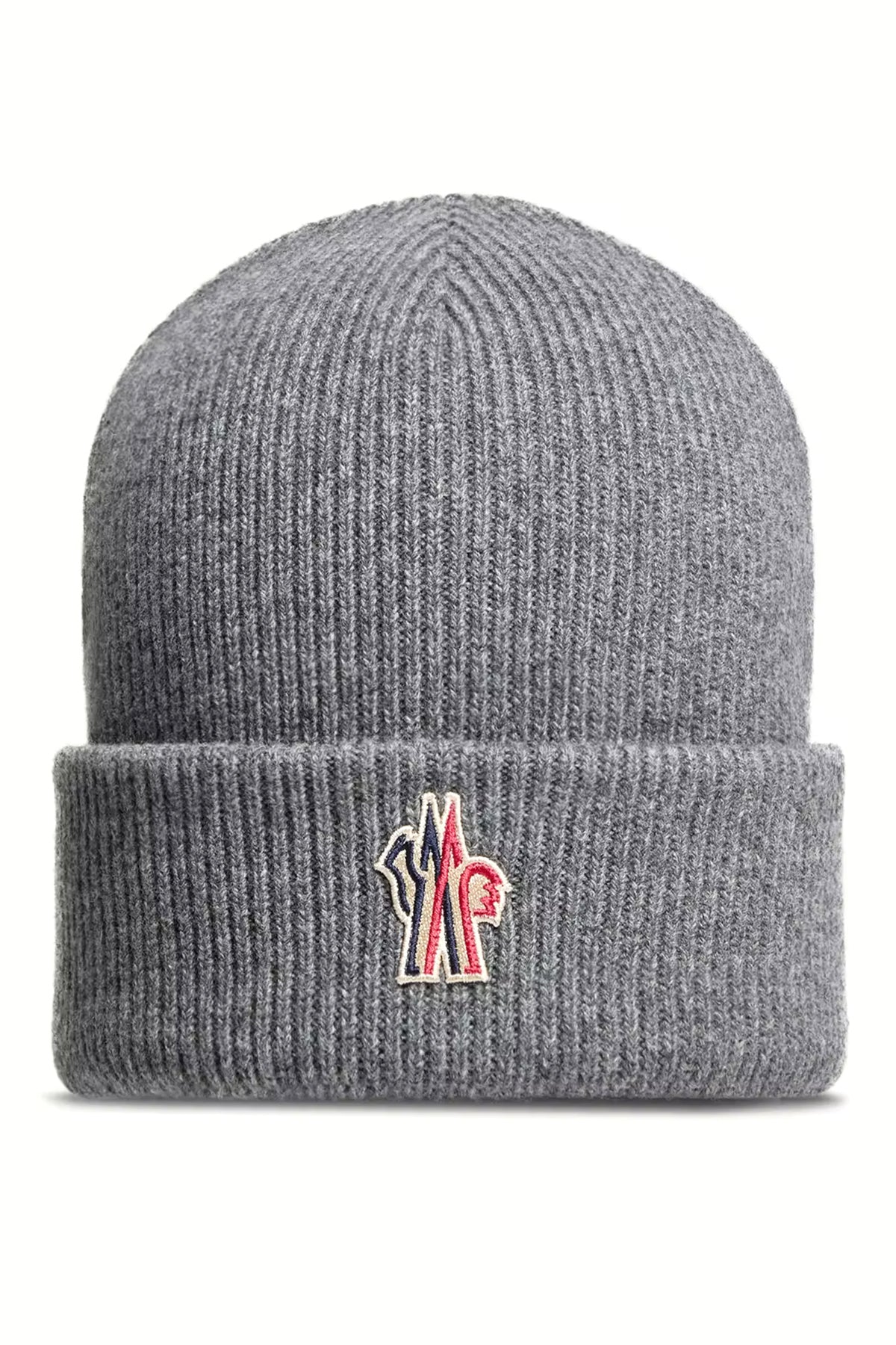 Moncler Grenoble Herren Strickmütze Grau GRAU Bild 1