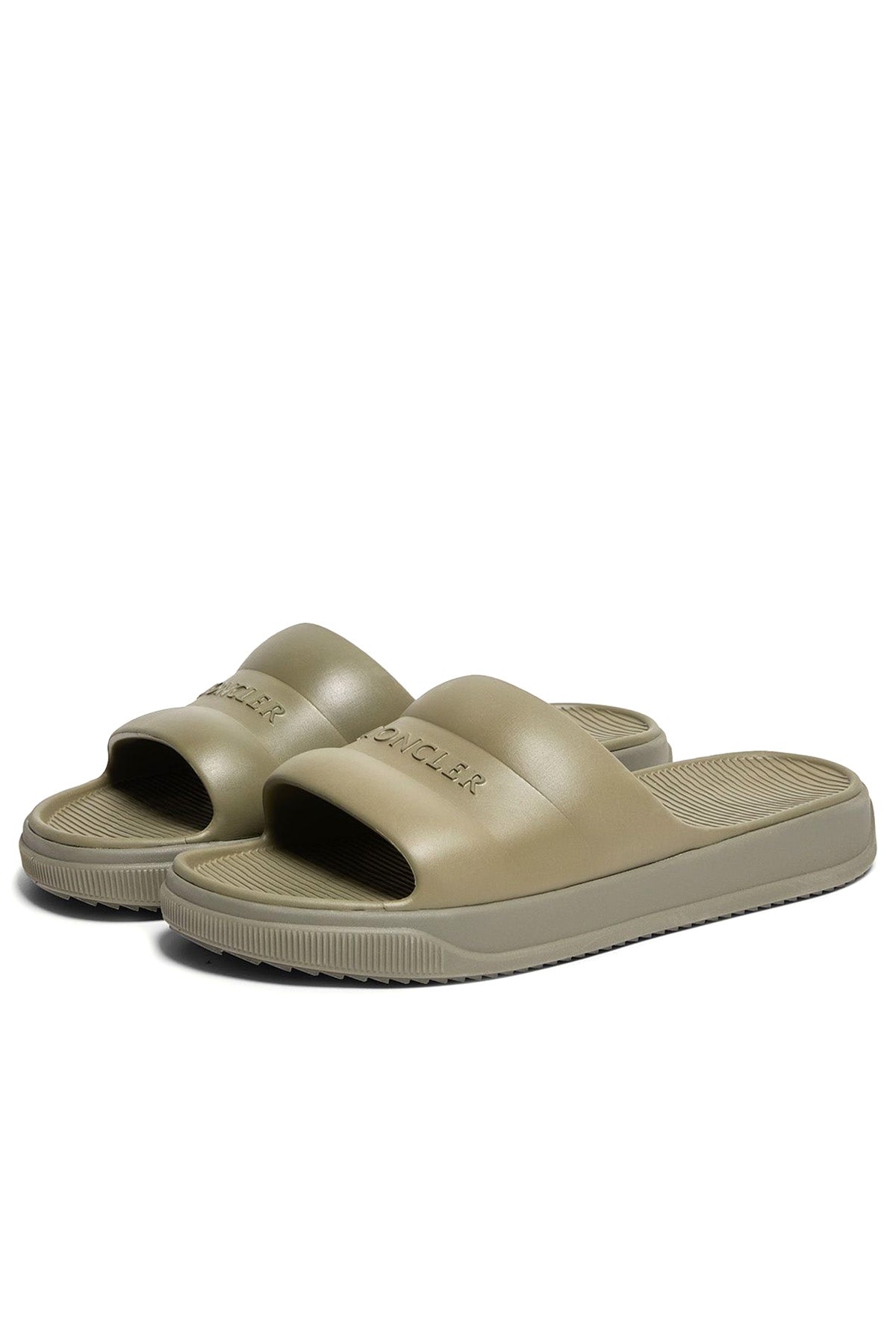 Moncler Herren Pantoletten Altive Slides Sage Green NATUR-WEISS Bild 2