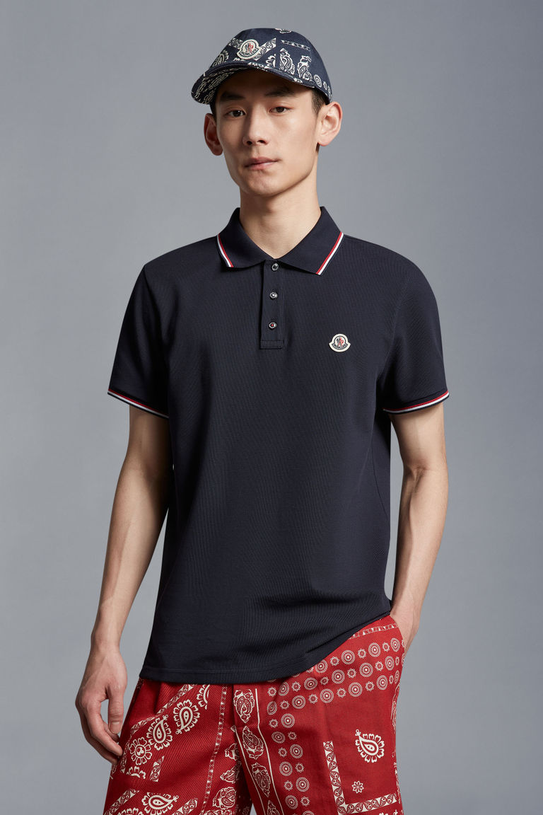 Moncler Herren Piqué Poloshirt Navy 77X Bild 2