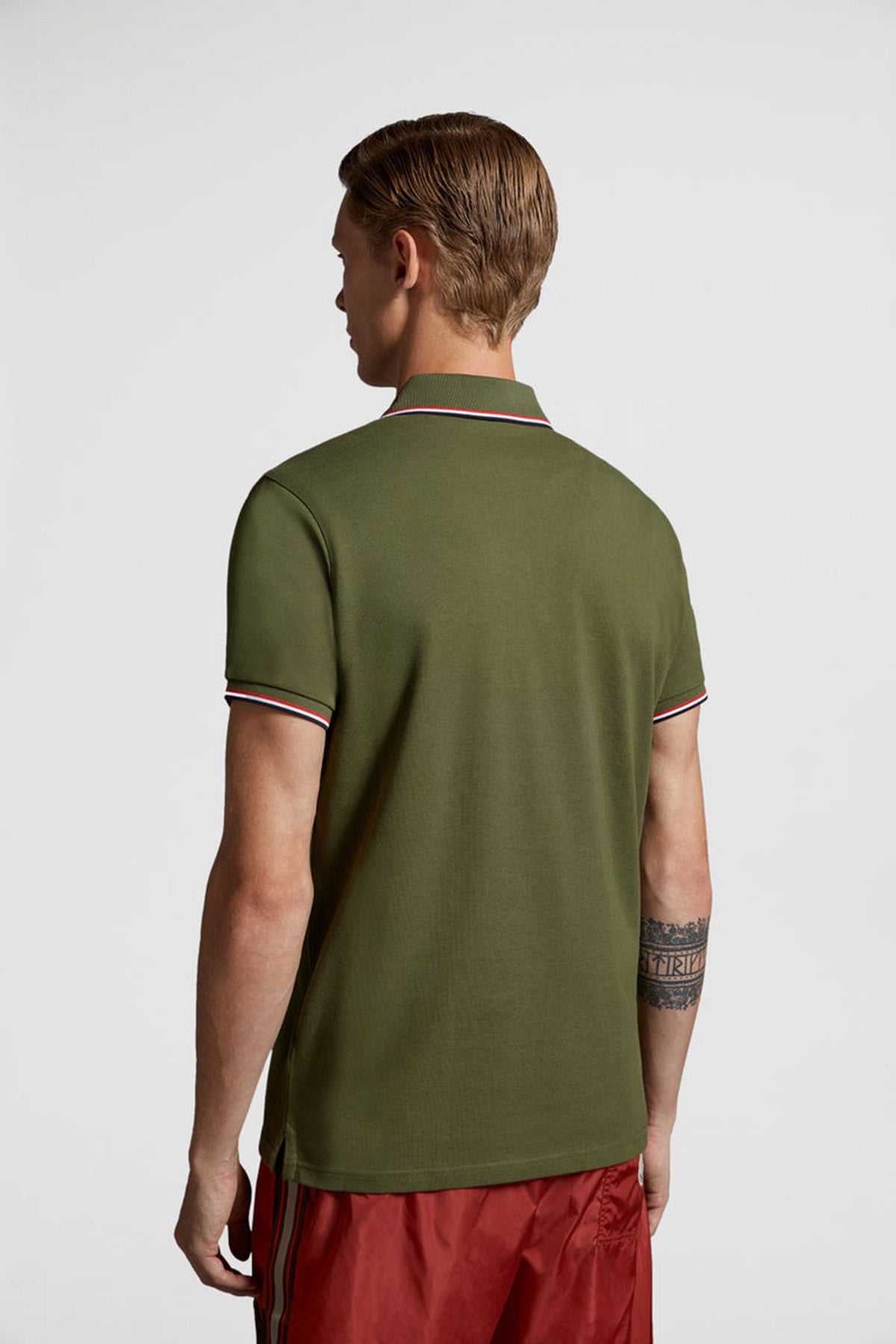 Moncler Herren Piqué Poloshirt Olive OLIVE Bild 4