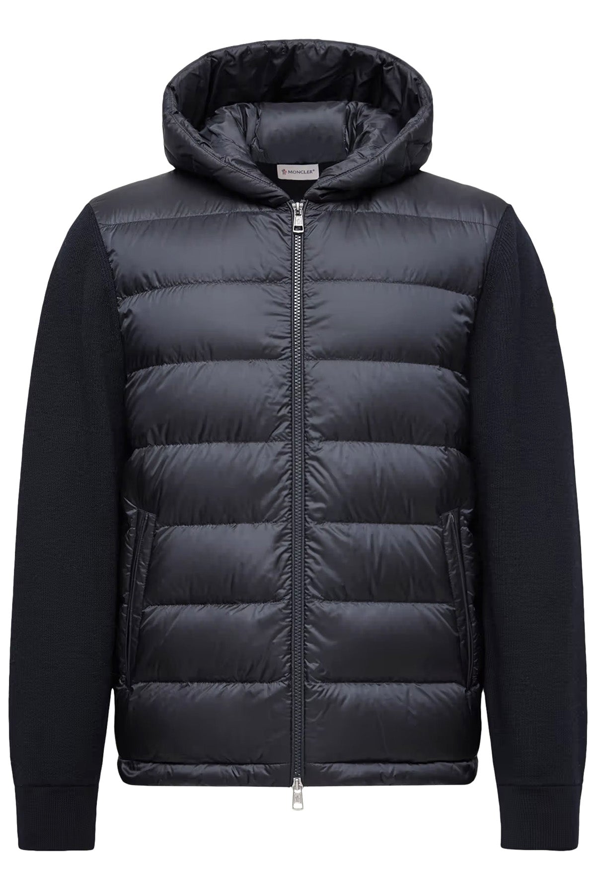 Moncler Herren Strickjacke mit Daunenfront Navy 776 Bild 1