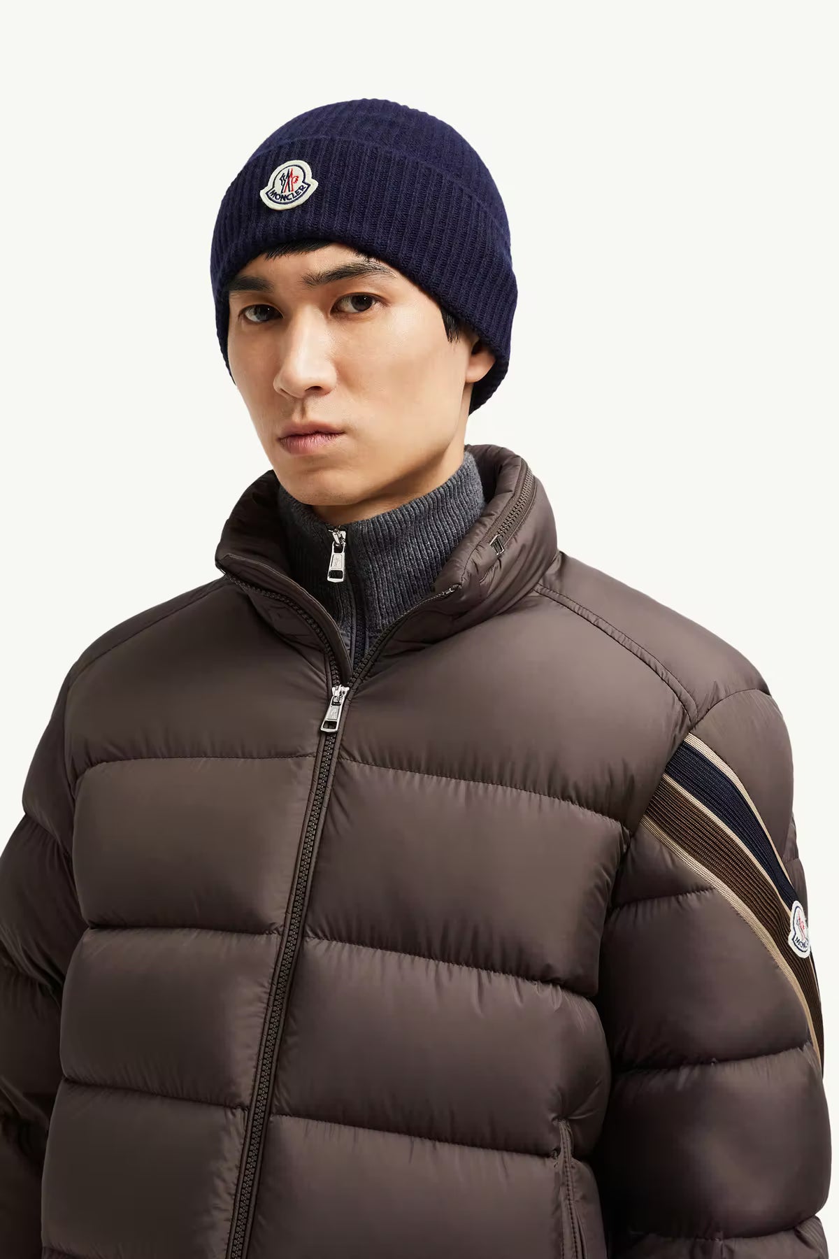 Moncler Herren Strickmütze Navy 750 Bild 2