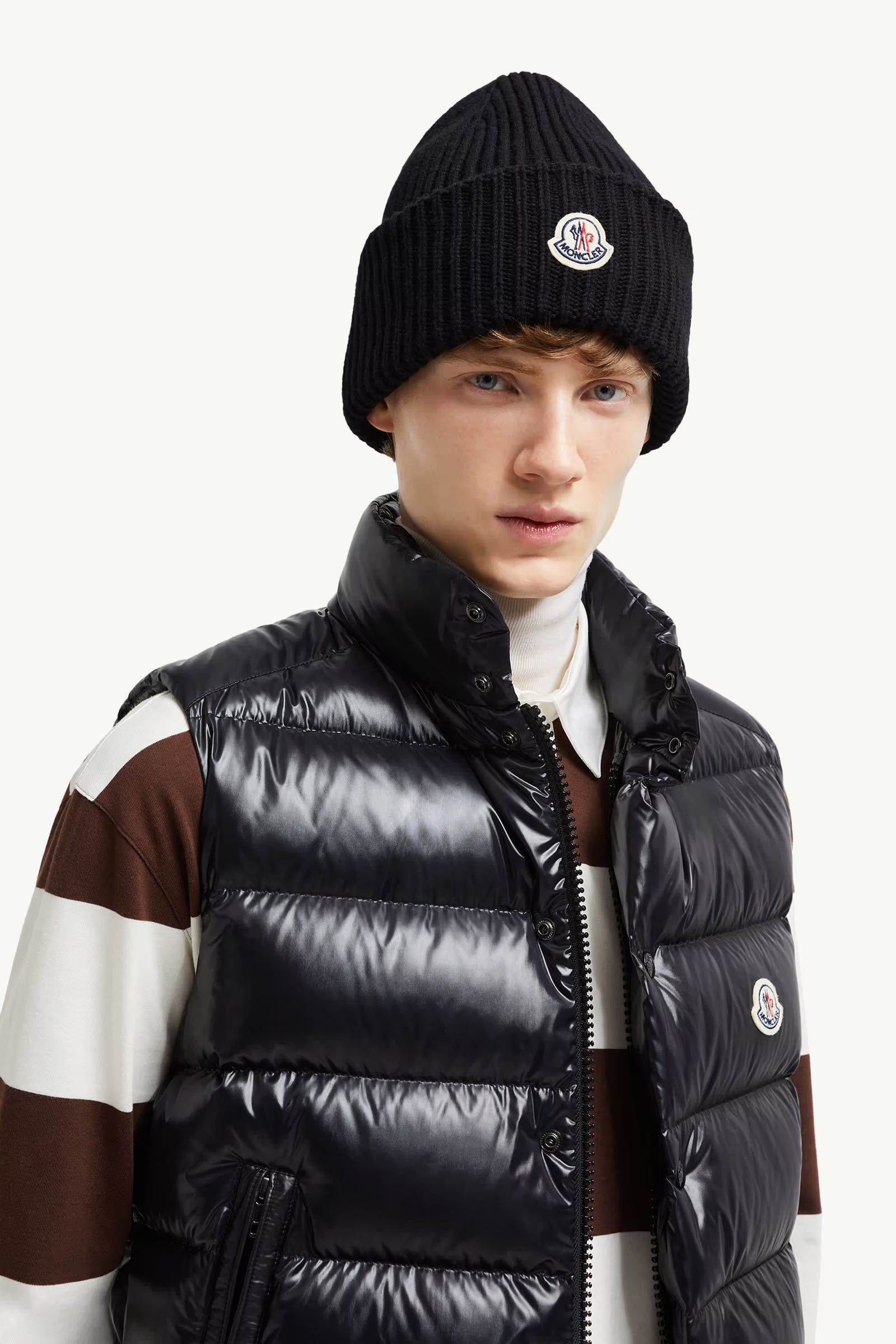 Moncler Herren Strickmütze Schwarz 999 Bild 2