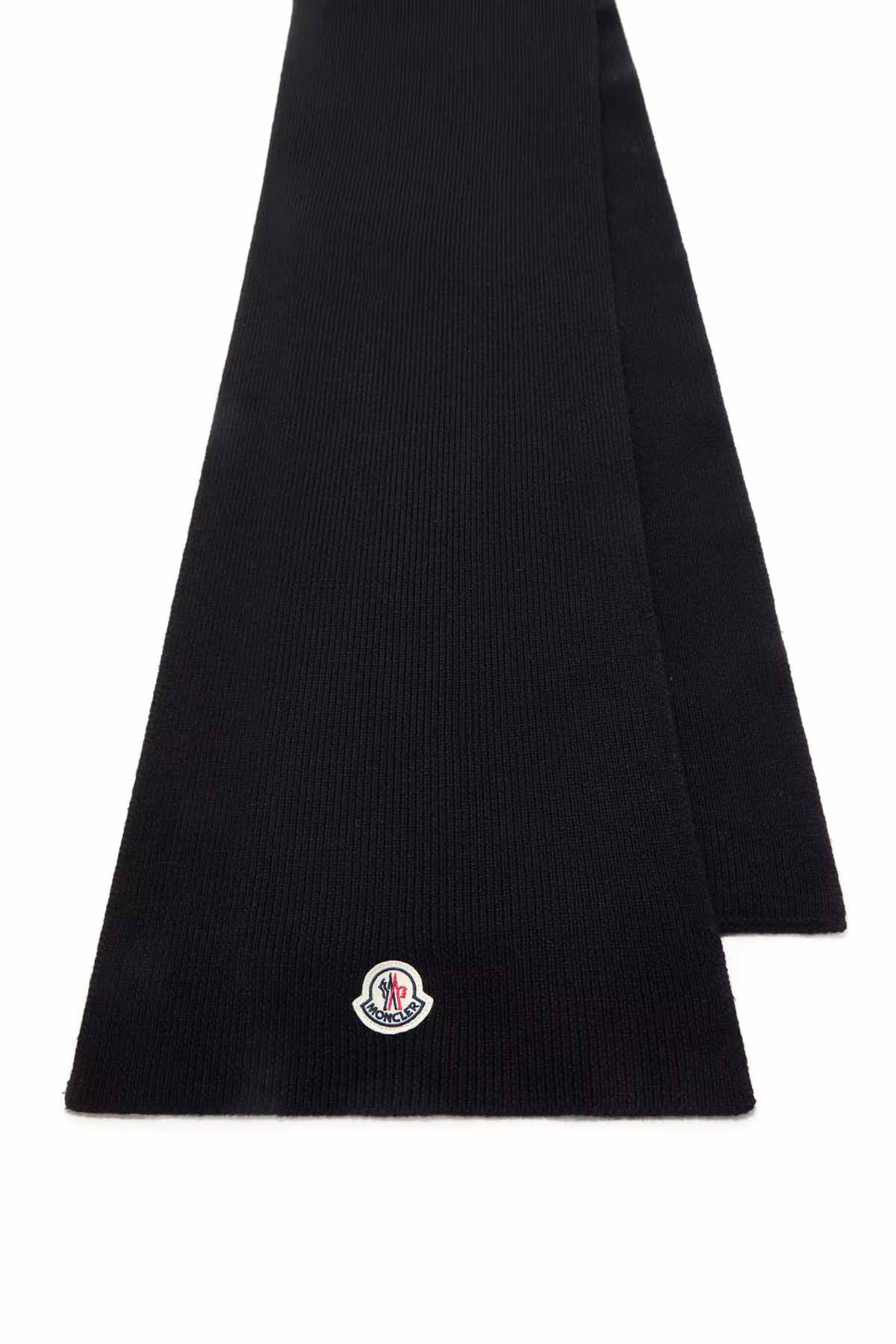 Moncler Herren Strickschal Schwarz SCHWARZ Bild 2