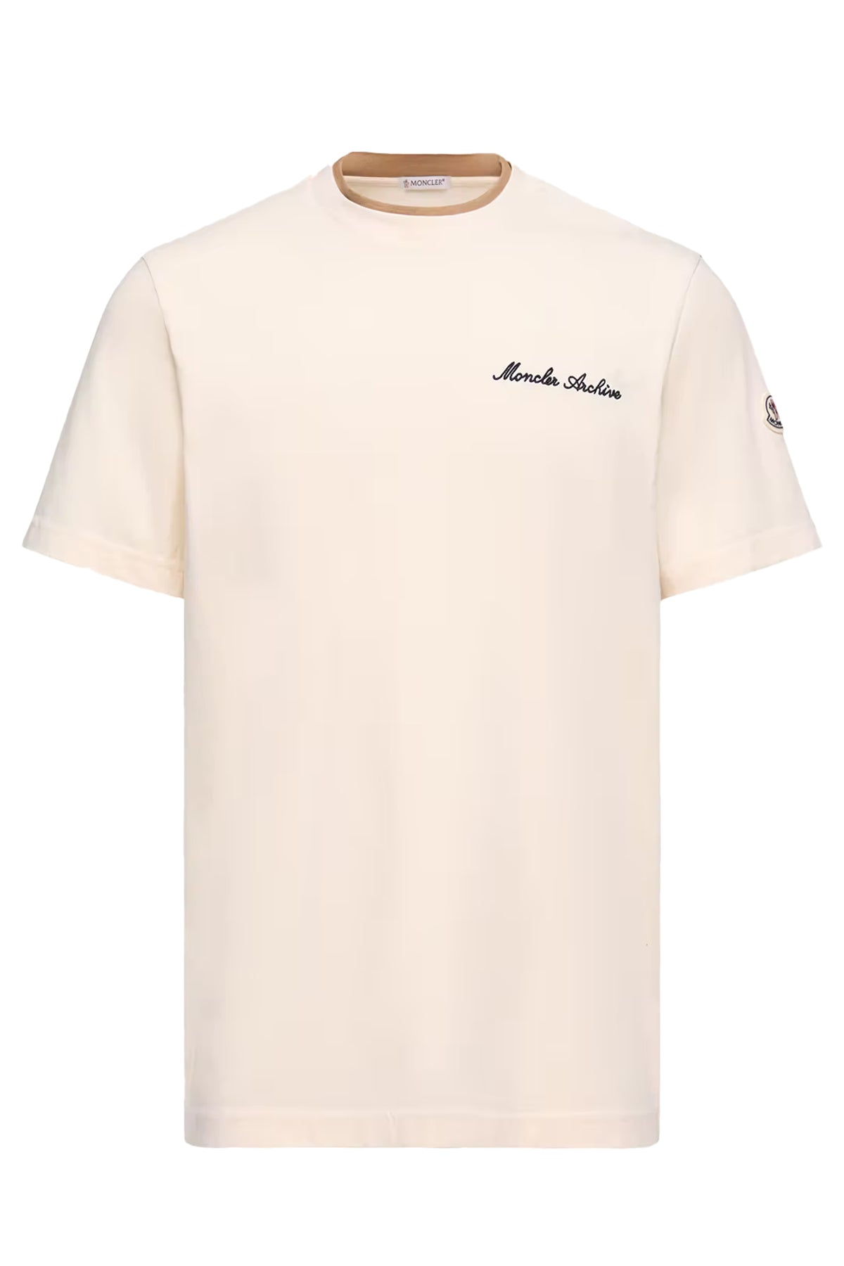 Moncler Herren T-Shirt Natur-Weiss NATUR-WEISS Bild 1