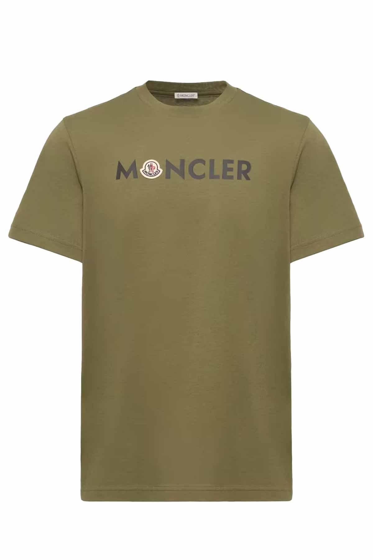 Moncler Herren T-Shirt Olive 818 Bild 1