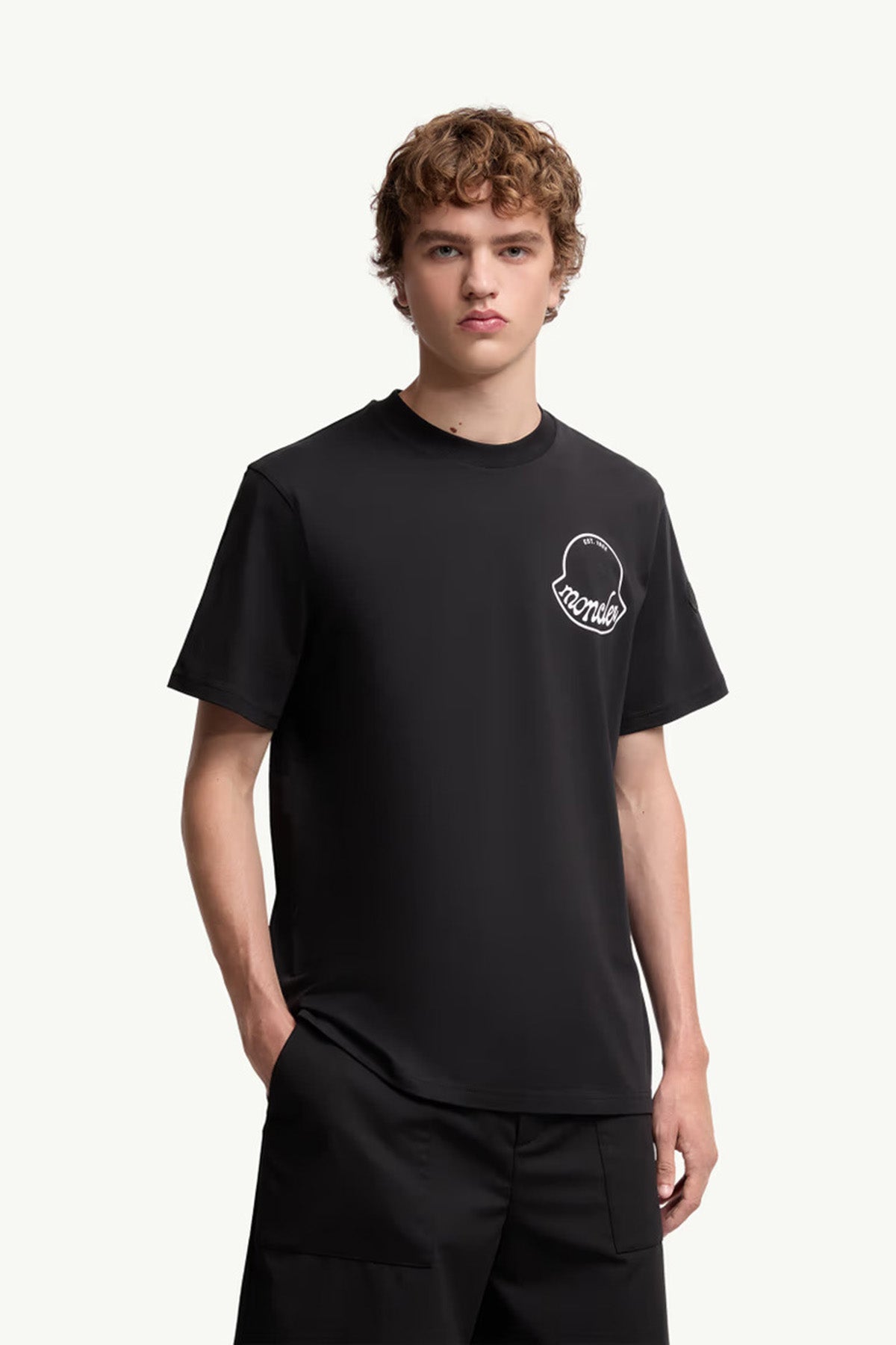 Moncler Herren T-Shirt Schwarz 998 Bild 3