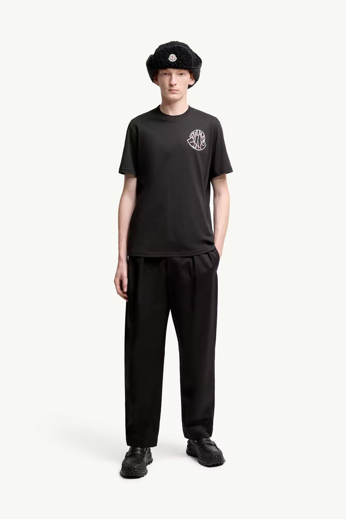 Moncler Herren T-Shirt Schwarz 998 Bild 2