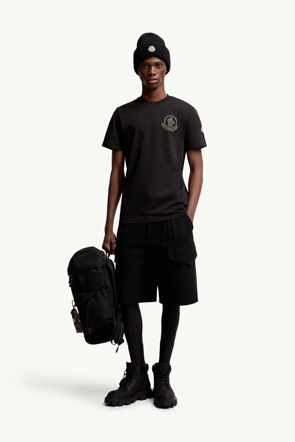 Moncler Herren T-Shirt Schwarz 999 Bild 2