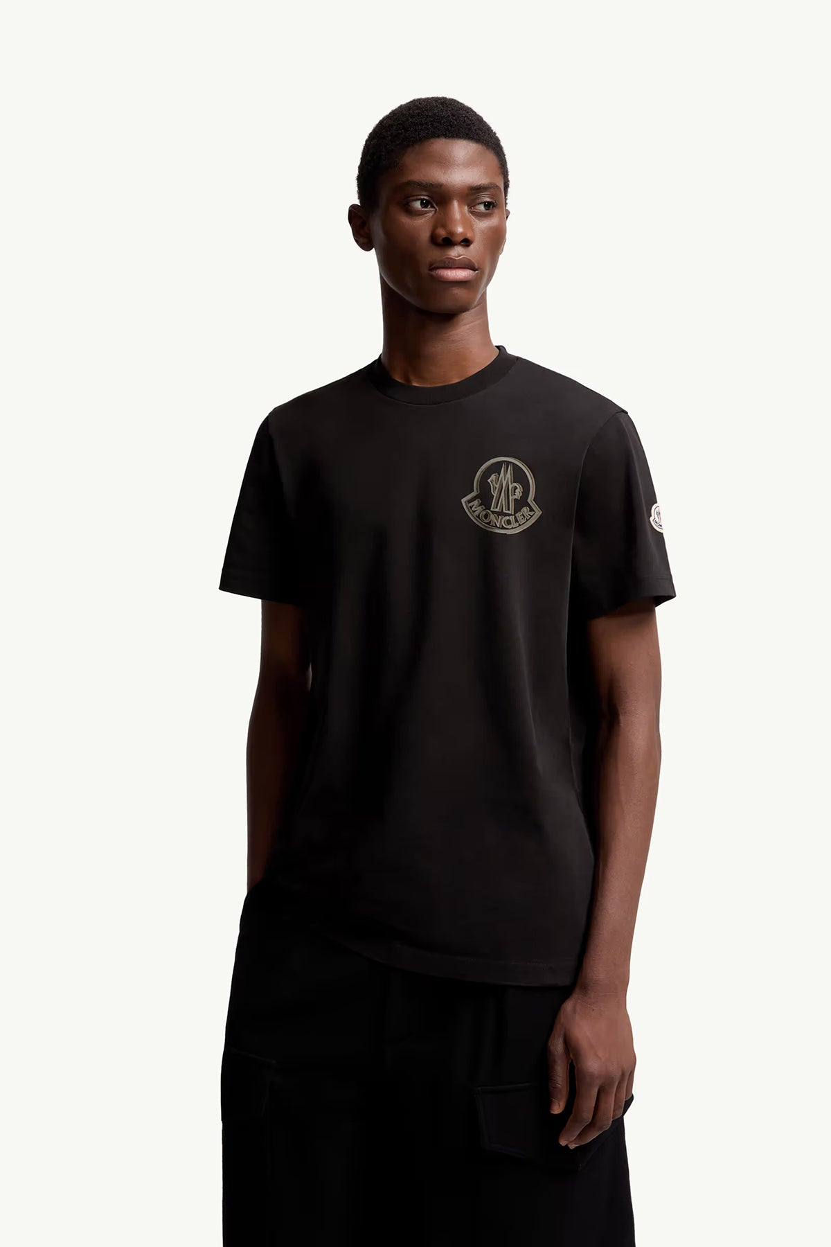 Moncler Herren T-Shirt Schwarz 999 Bild 3