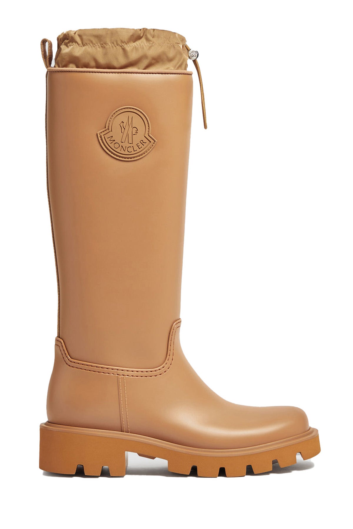 Moncler hohe Damen Regenstiefel Kickstream Braun GRAU Bild 1