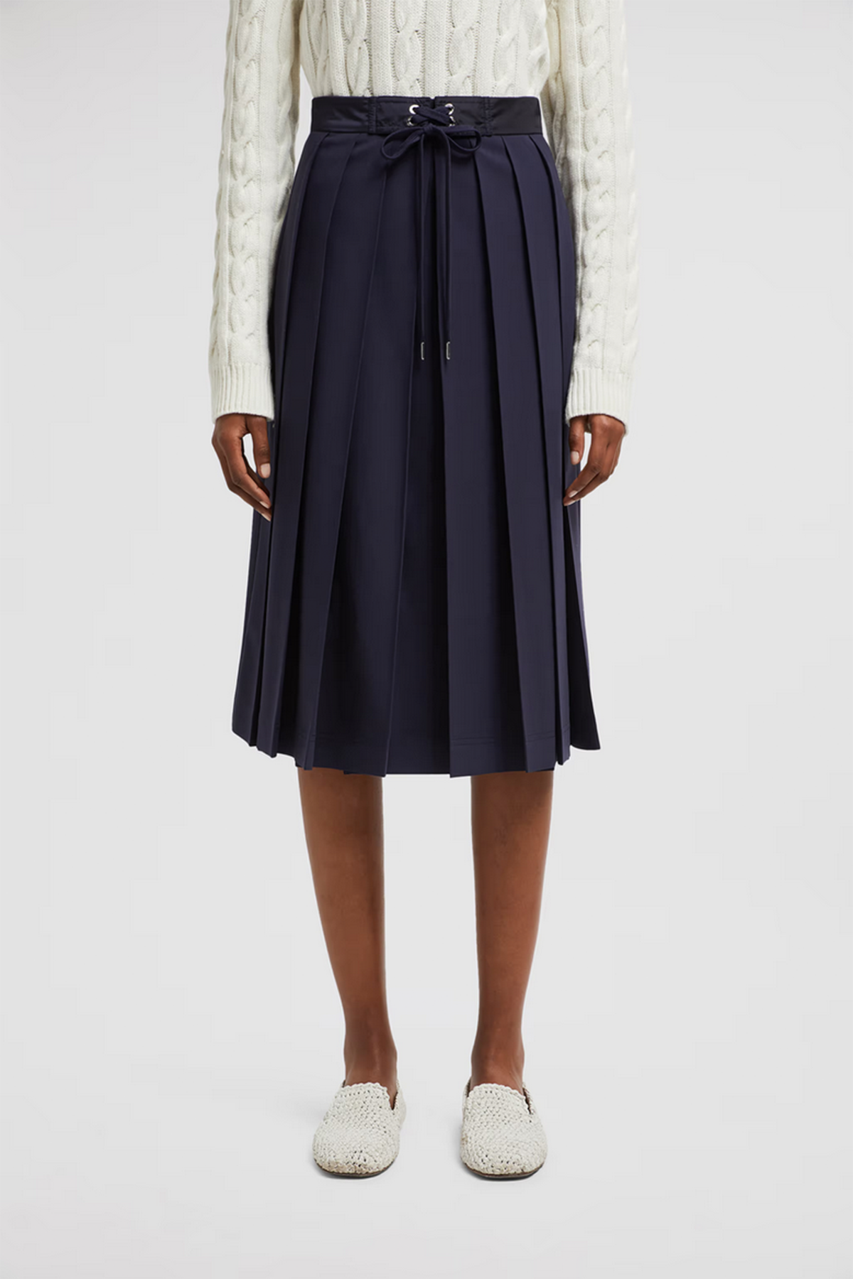 Moncler plissierter Damen Rock Navyblau MARINE-BLAU Bild 3