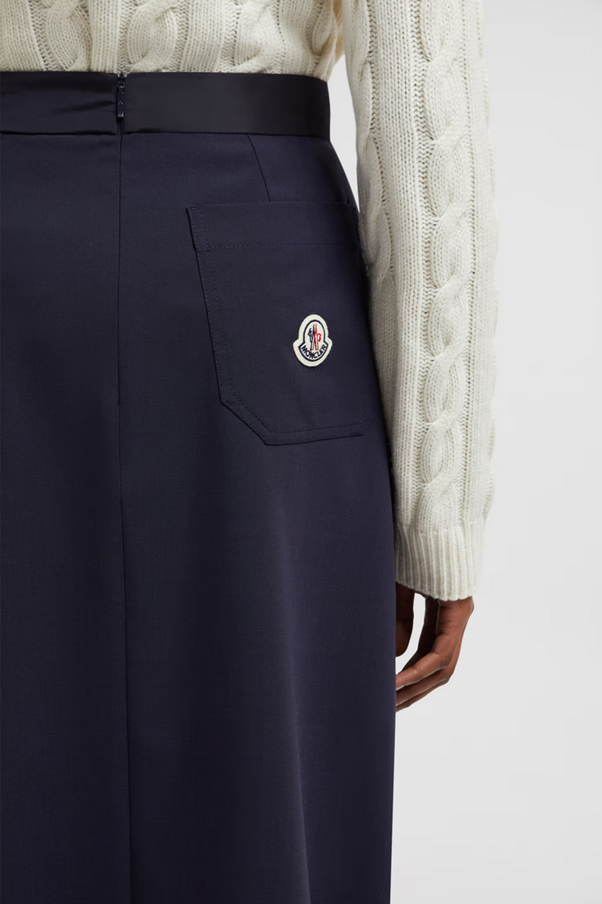 Moncler plissierter Damen Rock Navyblau MARINE-BLAU Bild 5