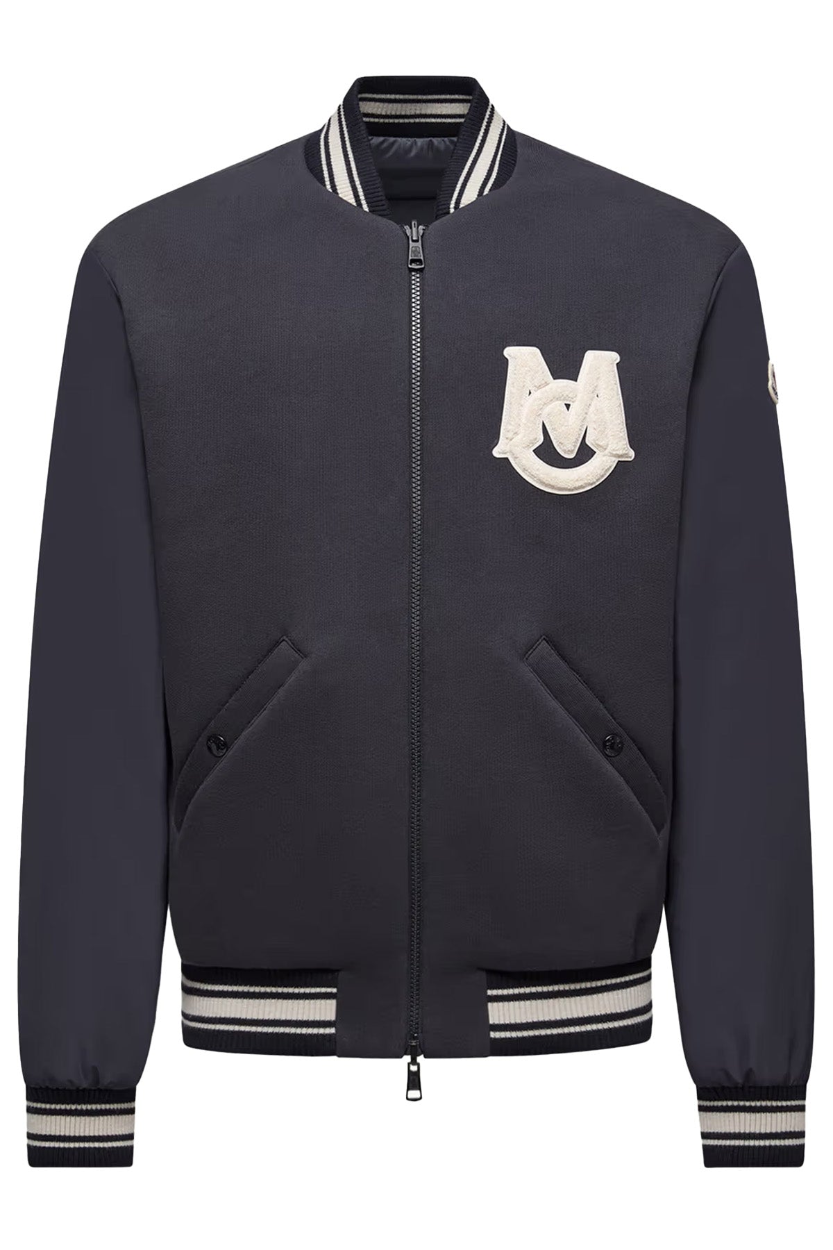Moncler wendbare Herren Daunen-Bomberjacke Vennes Navy 778 Bild 1