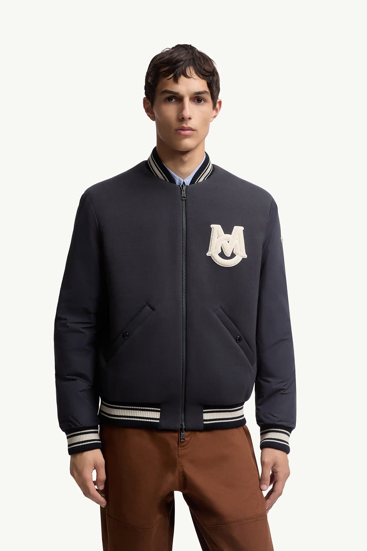 Moncler wendbare Herren Daunen-Bomberjacke Vennes Navy 778 Bild 3