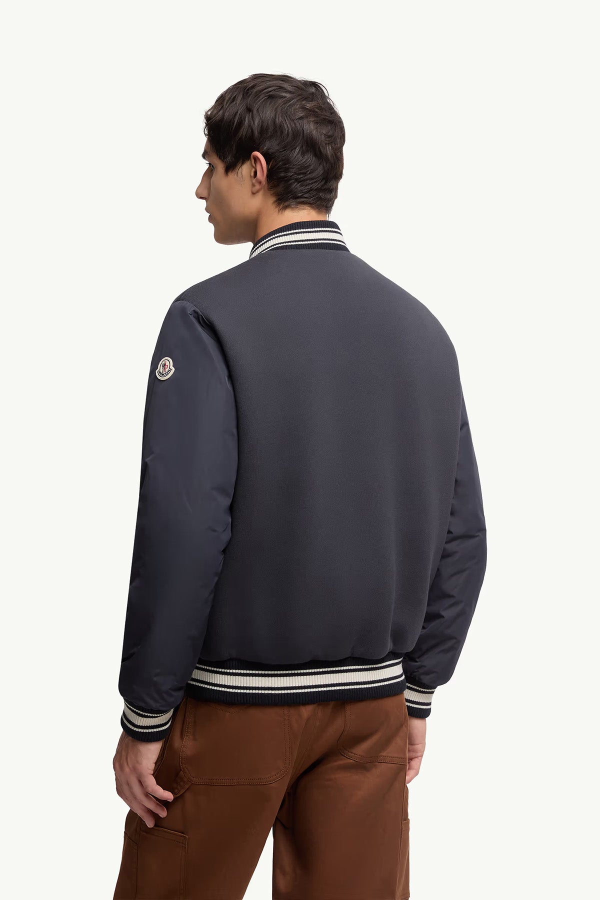 Moncler wendbare Herren Daunen-Bomberjacke Vennes Navy 778 Bild 5