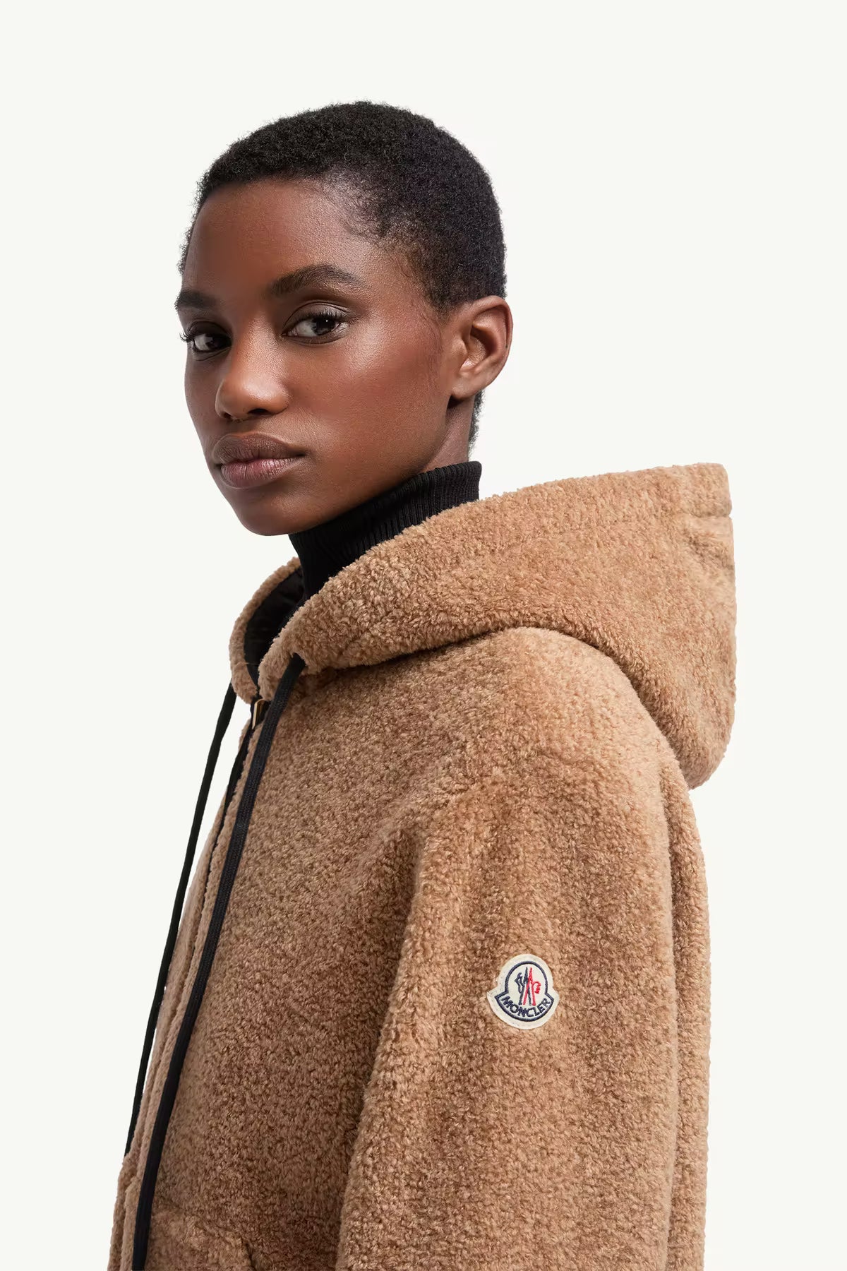 Moncler wendbarer Damen Kapuzenpullover Beige P29 Bild 5
