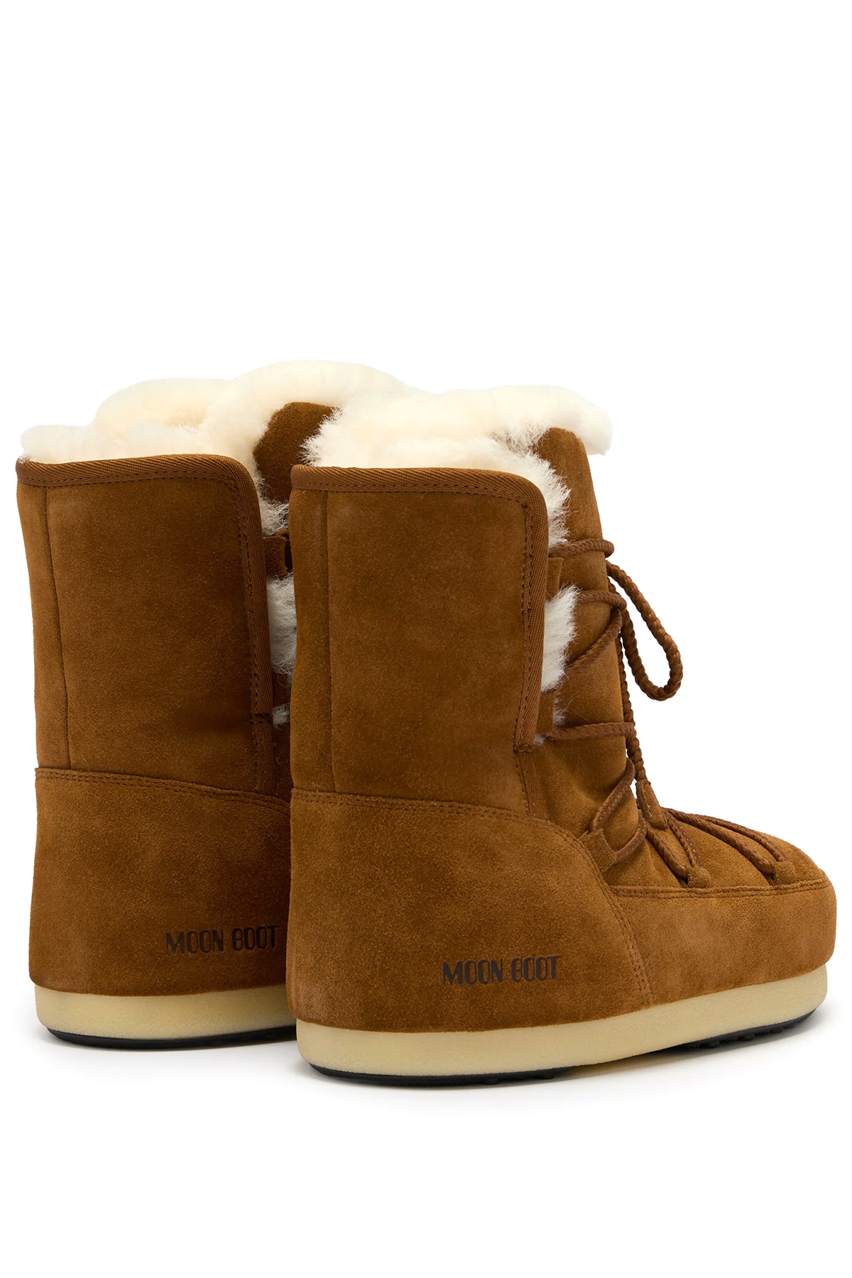 Moon Boot Damen Stiefel EVX aus Veloursleder und Shearling Cognac M008 COGNAC Bild 2