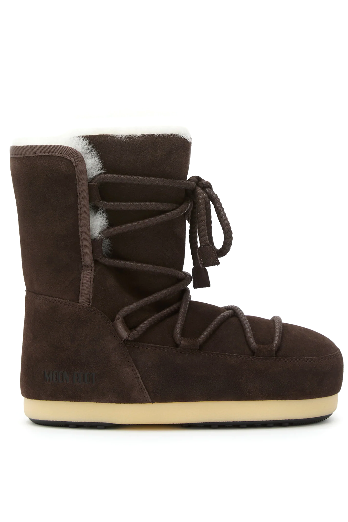 Moon Boot Damen Stiefel EVX aus Veloursleder und Shearling Dark Brown M010 DARK BROWN Bild 1