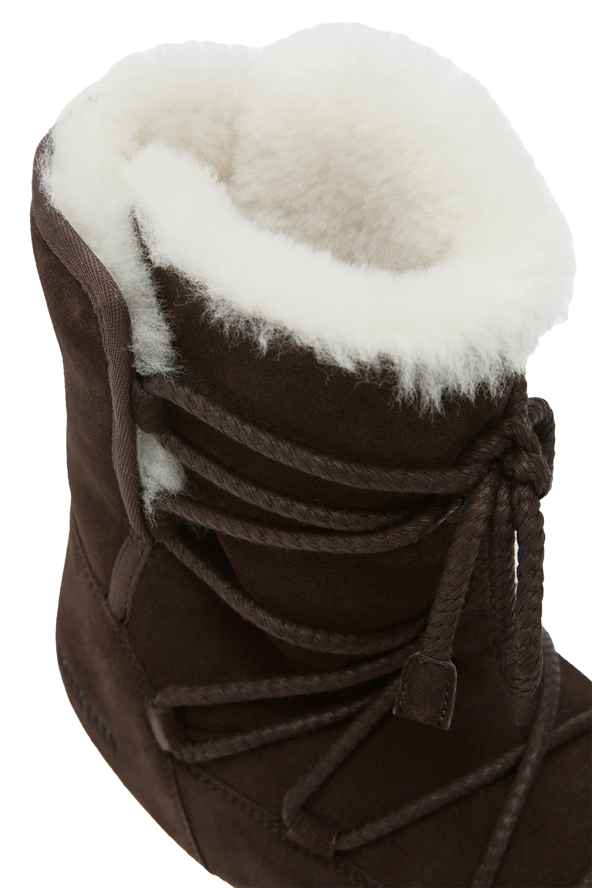 Moon Boot Damen Stiefel EVX aus Veloursleder und Shearling Dark Brown M010 DARK BROWN Bild 3