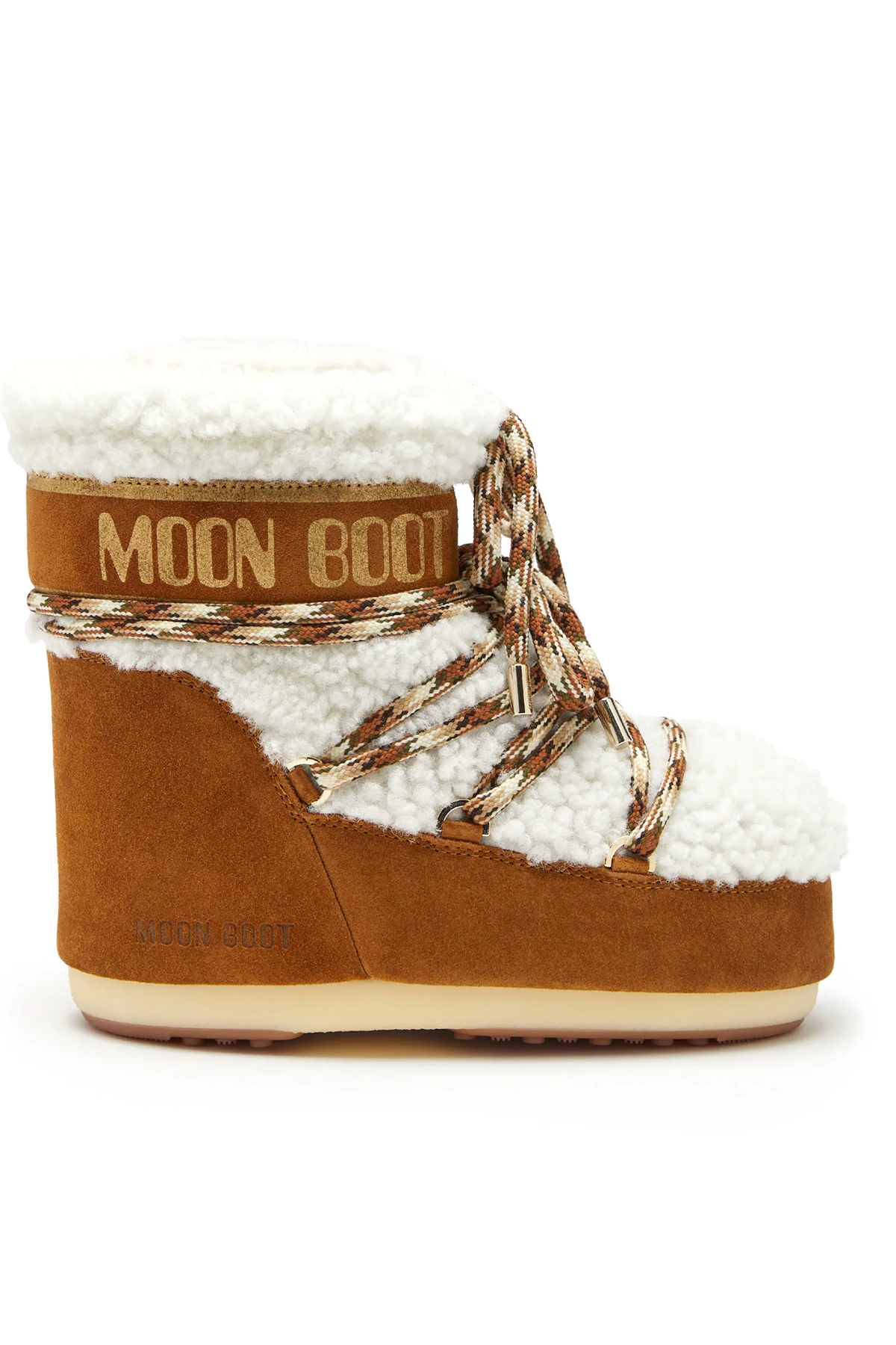 Moon Boot Damen Stiefel Icon Low Shearling Whisky/Off White MA03 WHISKY/OFF WHITE Bild 1