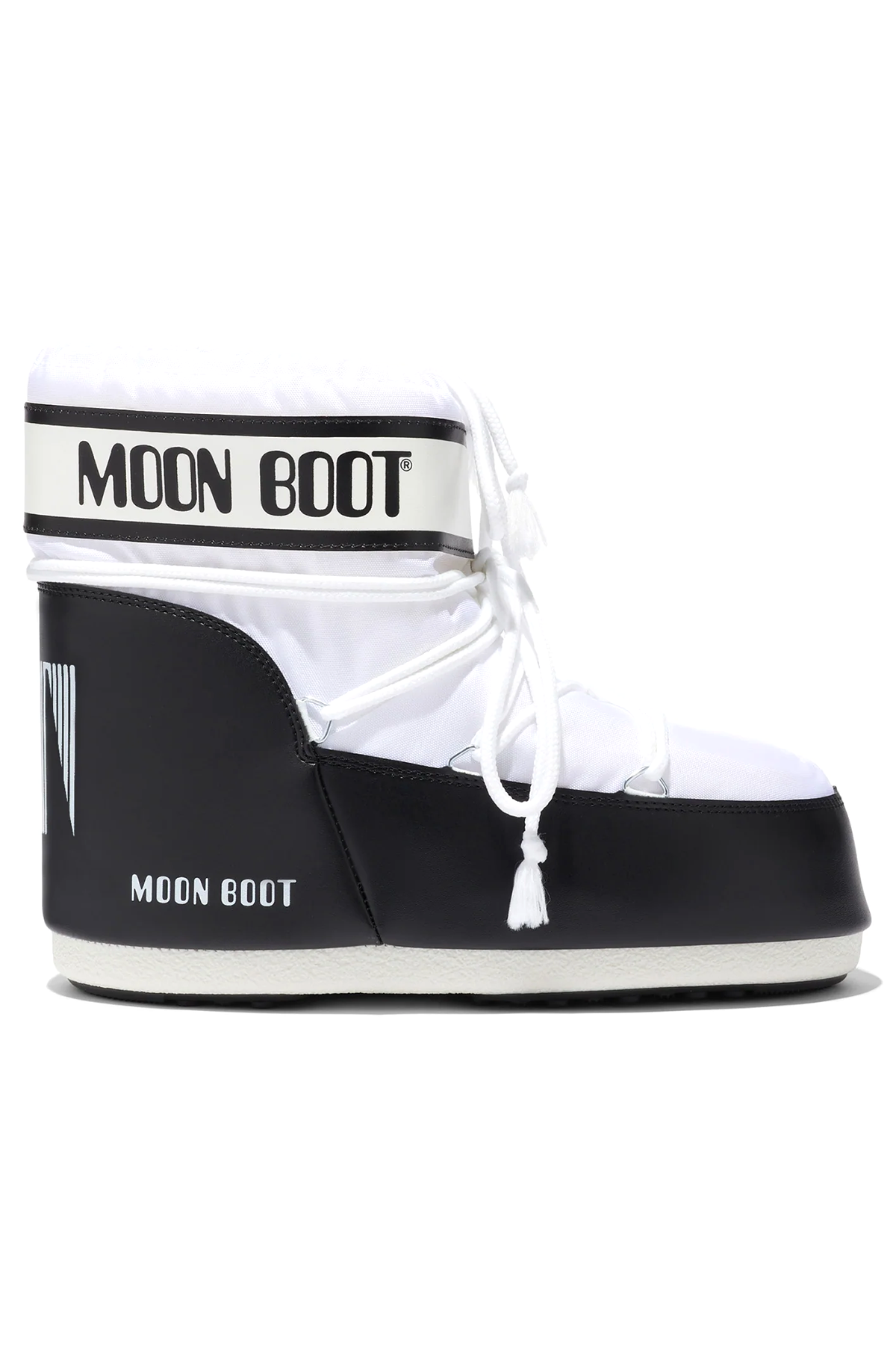 Moon Boot Damen Stiefel Icon Nylon Low Schwarz/Weiss WEISS Bild 1