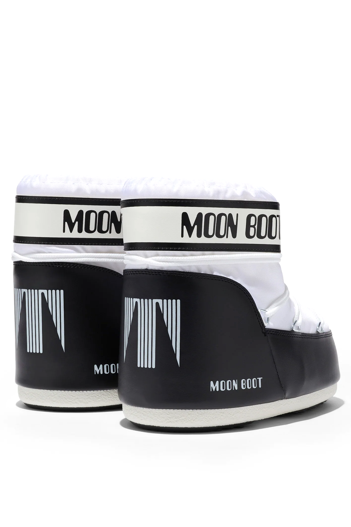 Moon Boot Damen Stiefel Icon Nylon Low Schwarz/Weiss WEISS Bild 2