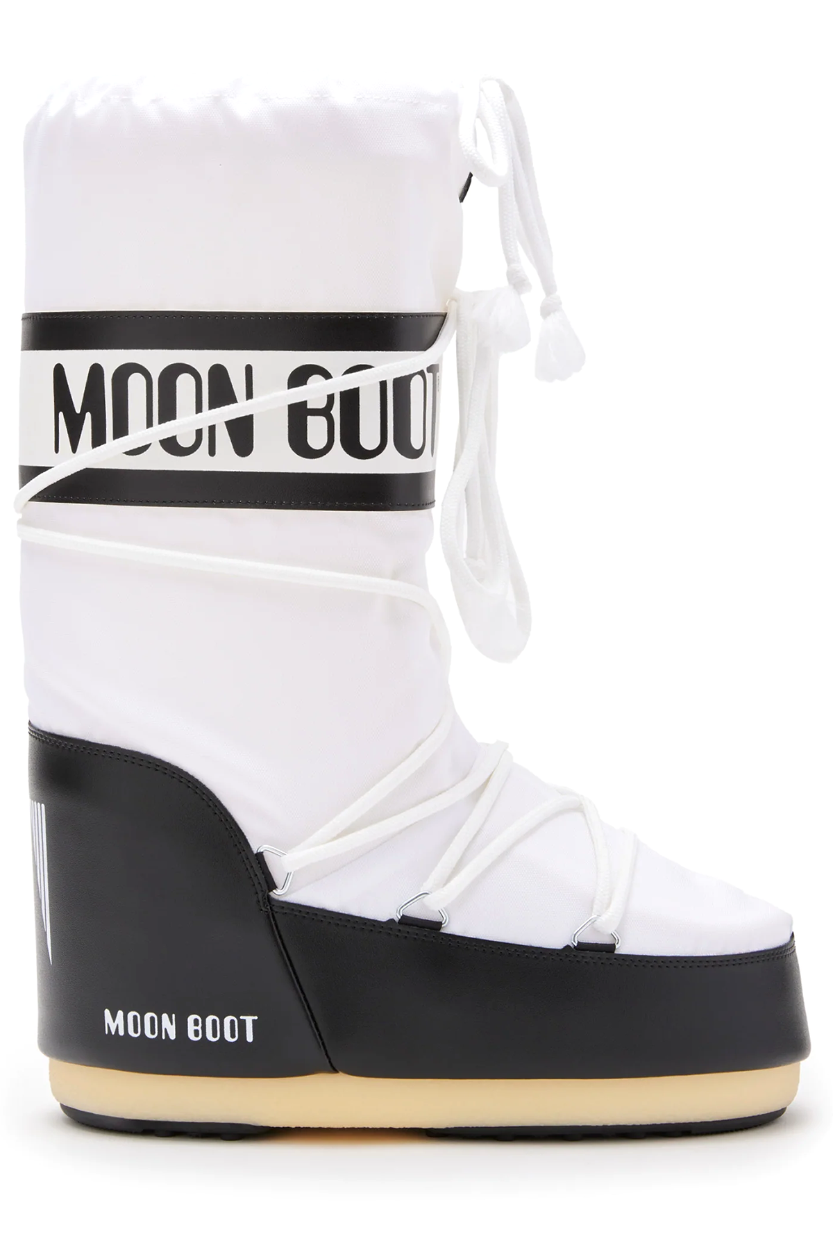 Moon Boot Damen Stiefel Icon Nylon Schwarz/Weiss NA02 BLACK/WHITE Bild 1