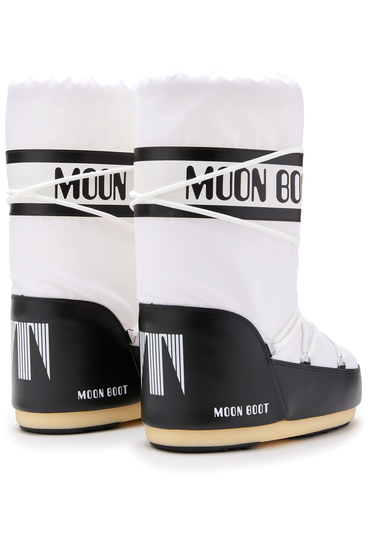 Moon Boot Damen Stiefel Icon Nylon Schwarz/Weiss NA02 BLACK/WHITE Bild 2