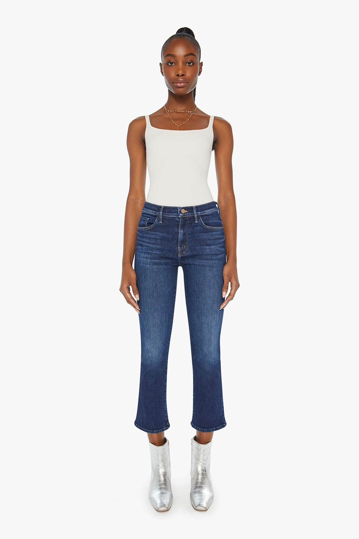 MOTHER Damen Bootcut Jeans The Insider Ankle Mind Games BLAU Bild 2