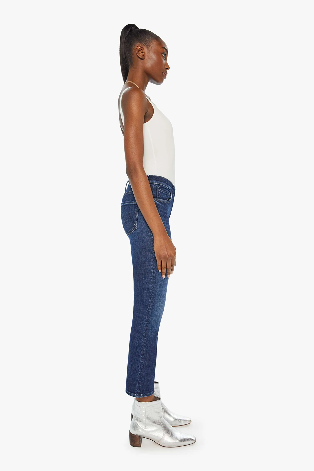 MOTHER Damen Bootcut Jeans The Insider Ankle Mind Games BLAU Bild 3