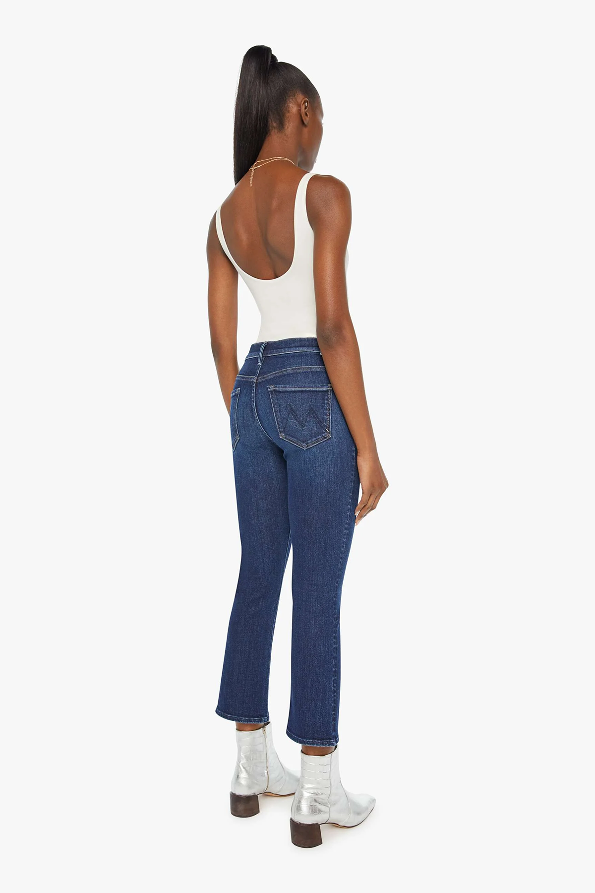 MOTHER Damen Bootcut Jeans The Insider Ankle Mind Games BLAU Bild 4